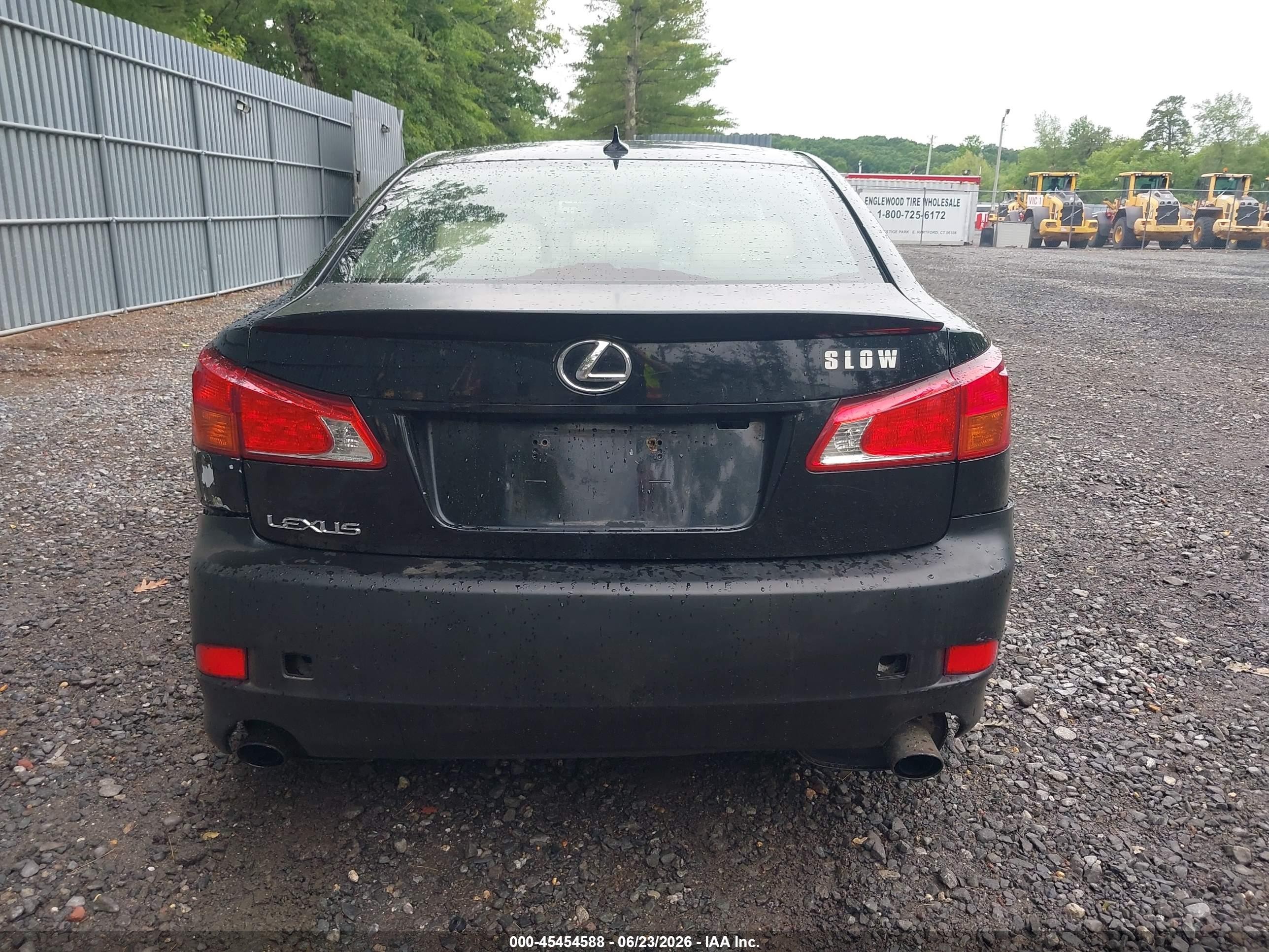 2009 Lexus Is 250   Black vin: JTHCK262895035640