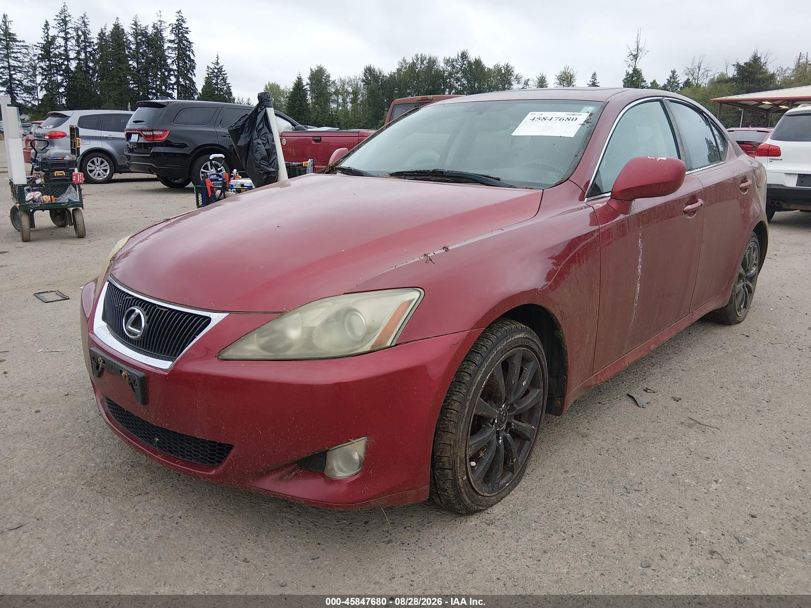 2006 Lexus Is 250   Red vin: JTHCK262962007200