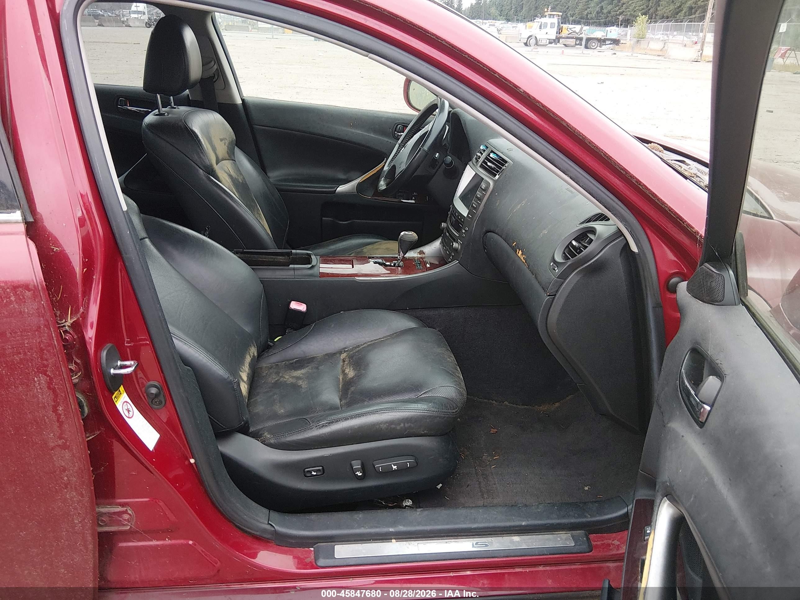 2006 Lexus Is 250   Red vin: JTHCK262962007200