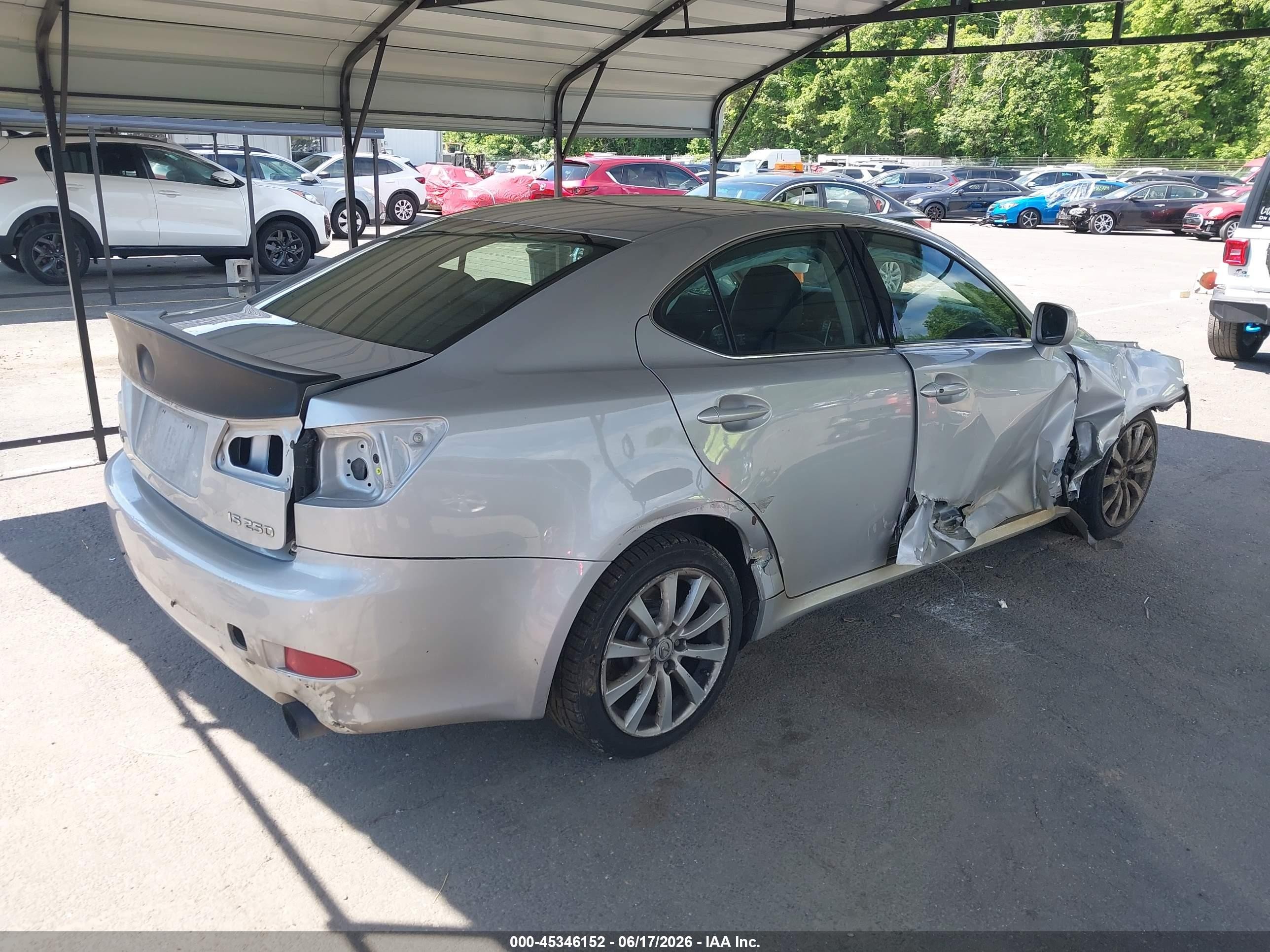 2006 Lexus Is 250   Silver vin: JTHCK262965000648