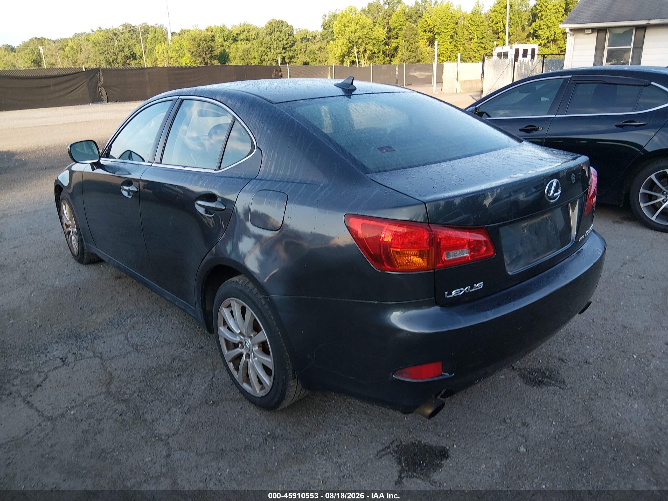 2007 Lexus Is 250   Black vin: JTHCK262972010485
