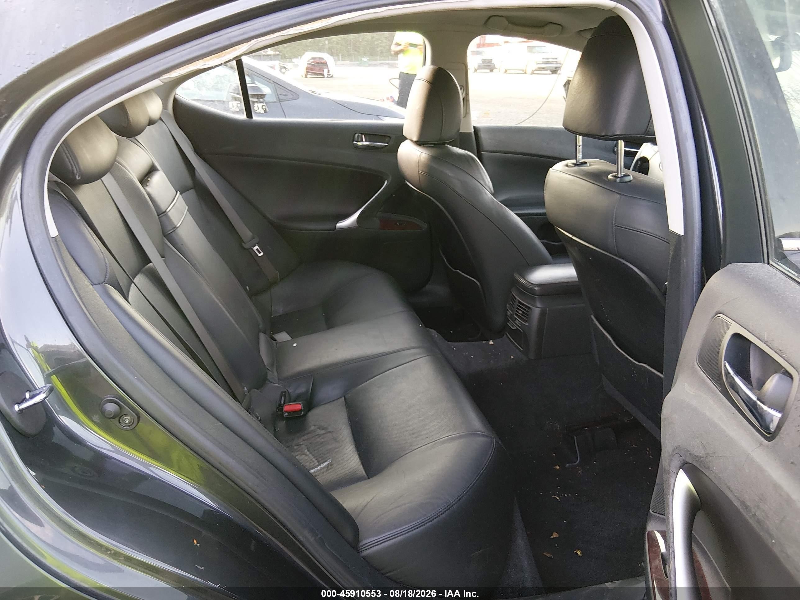 2007 Lexus Is 250   Black vin: JTHCK262972010485