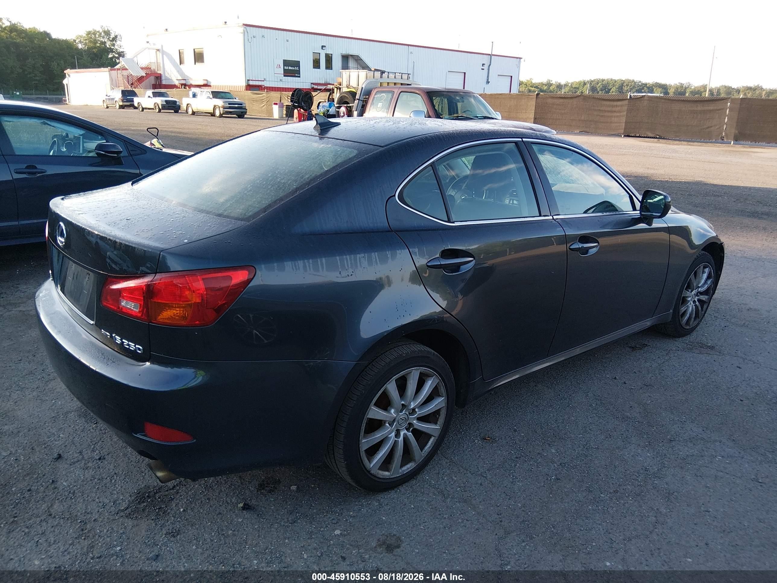 2007 Lexus Is 250   Black vin: JTHCK262972010485