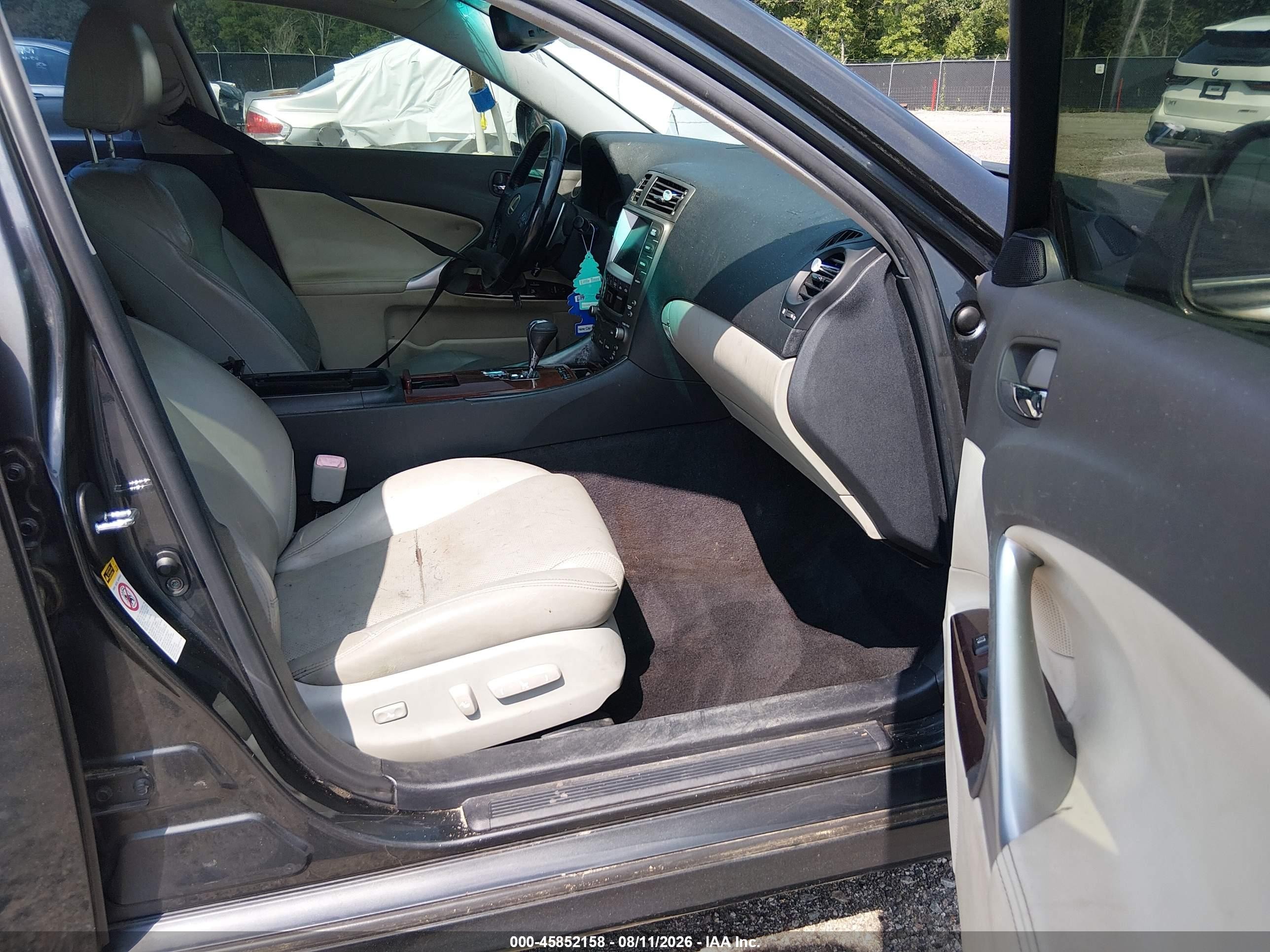 2008 Lexus Is 250   Black vin: JTHCK262982024730