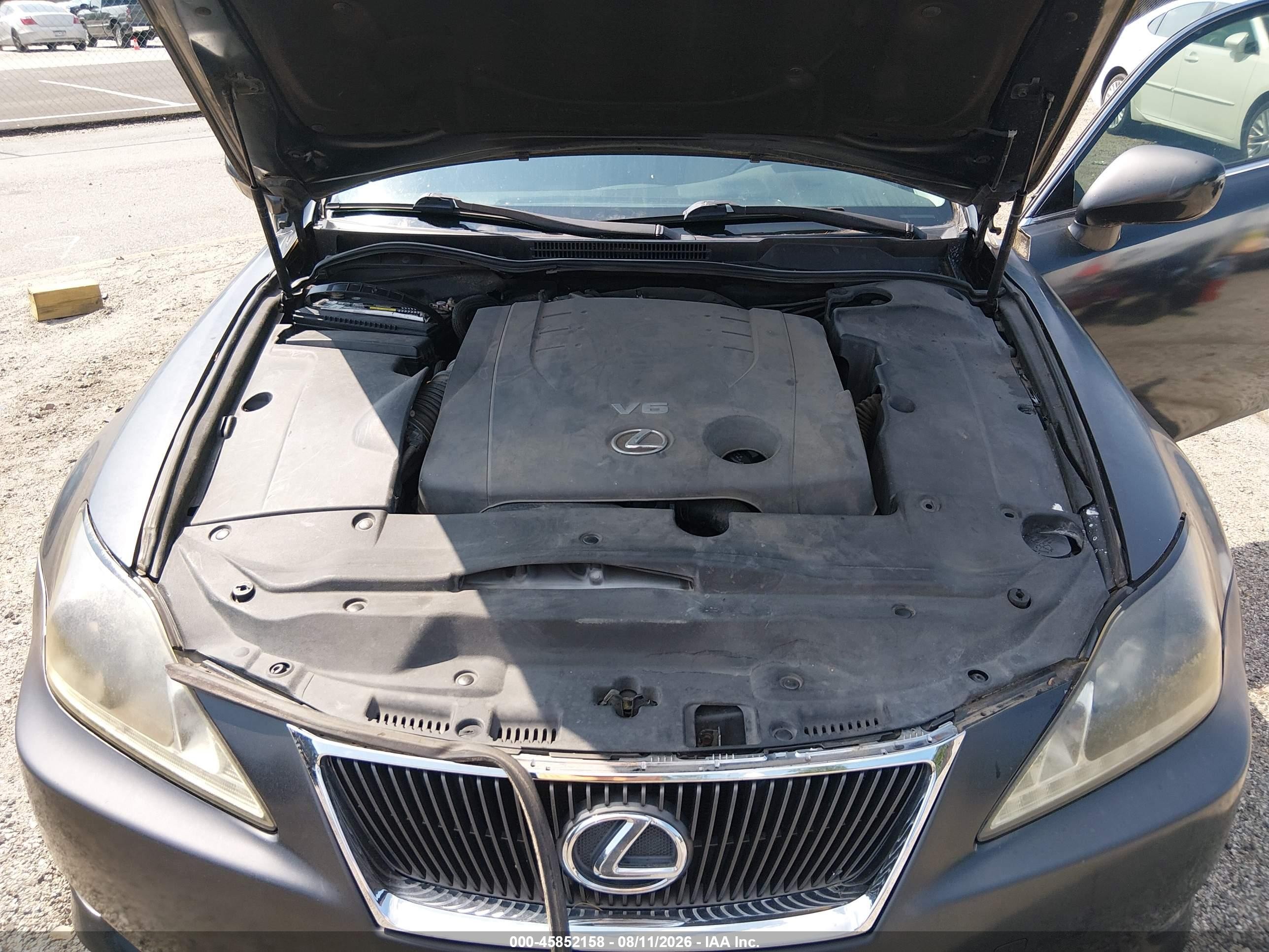 2008 Lexus Is 250   Black vin: JTHCK262982024730