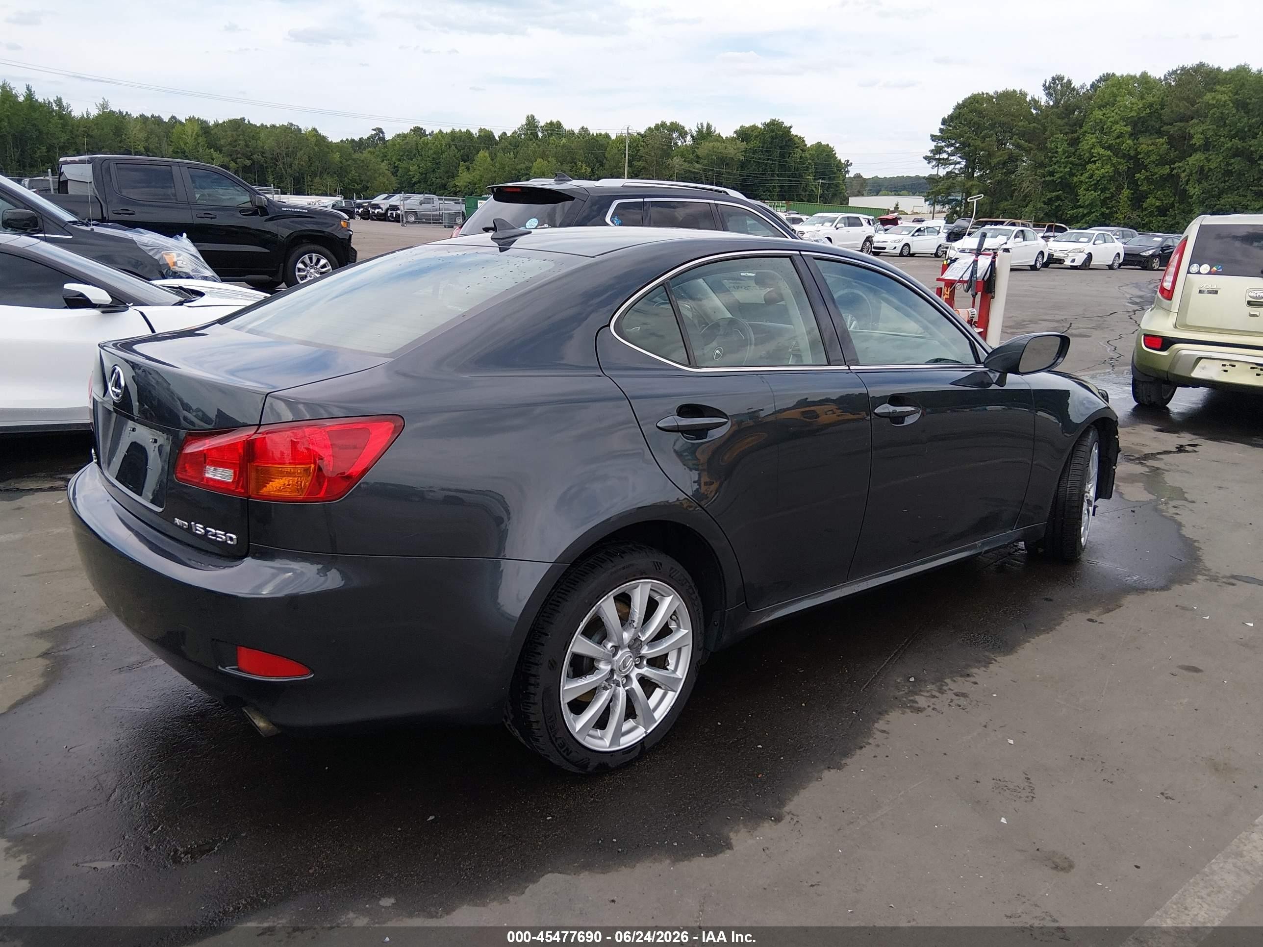 2008 Lexus Is 250   Black vin: JTHCK262985023379