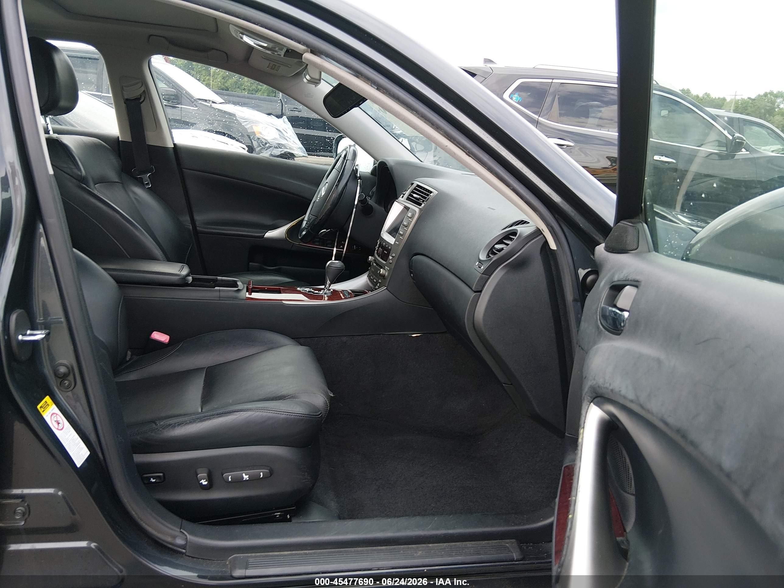 2008 Lexus Is 250   Black vin: JTHCK262985023379