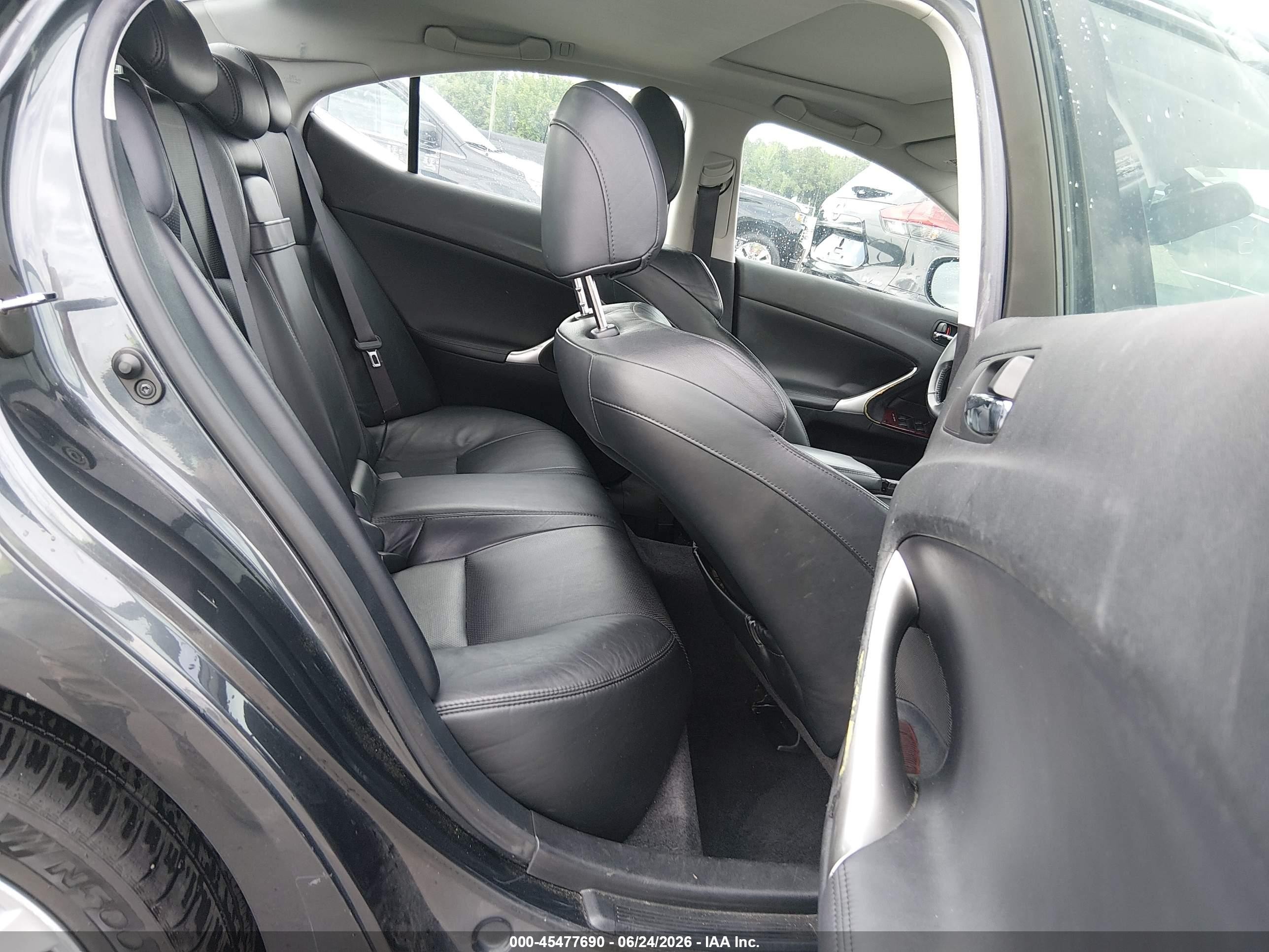 2008 Lexus Is 250   Black vin: JTHCK262985023379