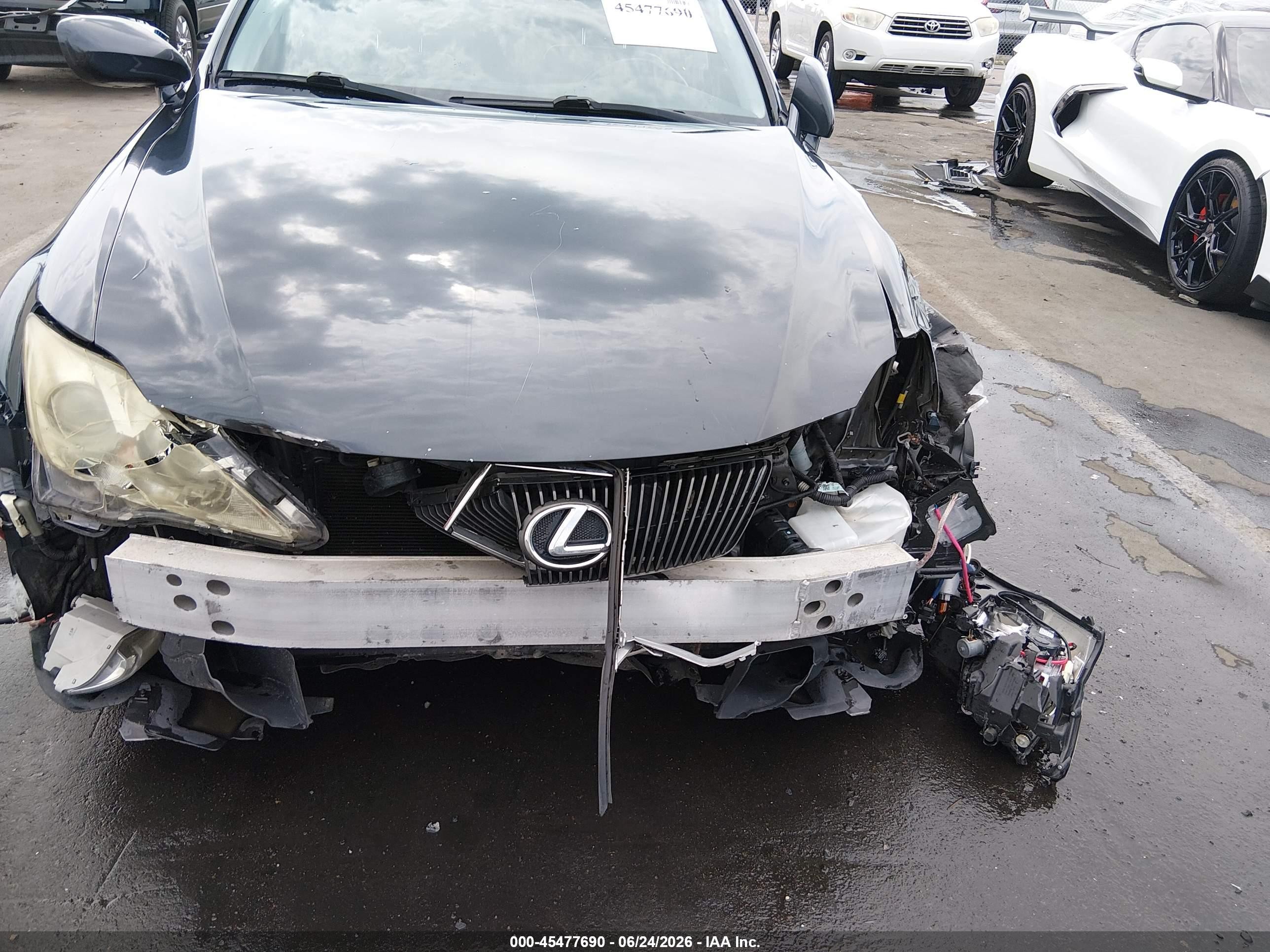 2008 Lexus Is 250   Black vin: JTHCK262985023379