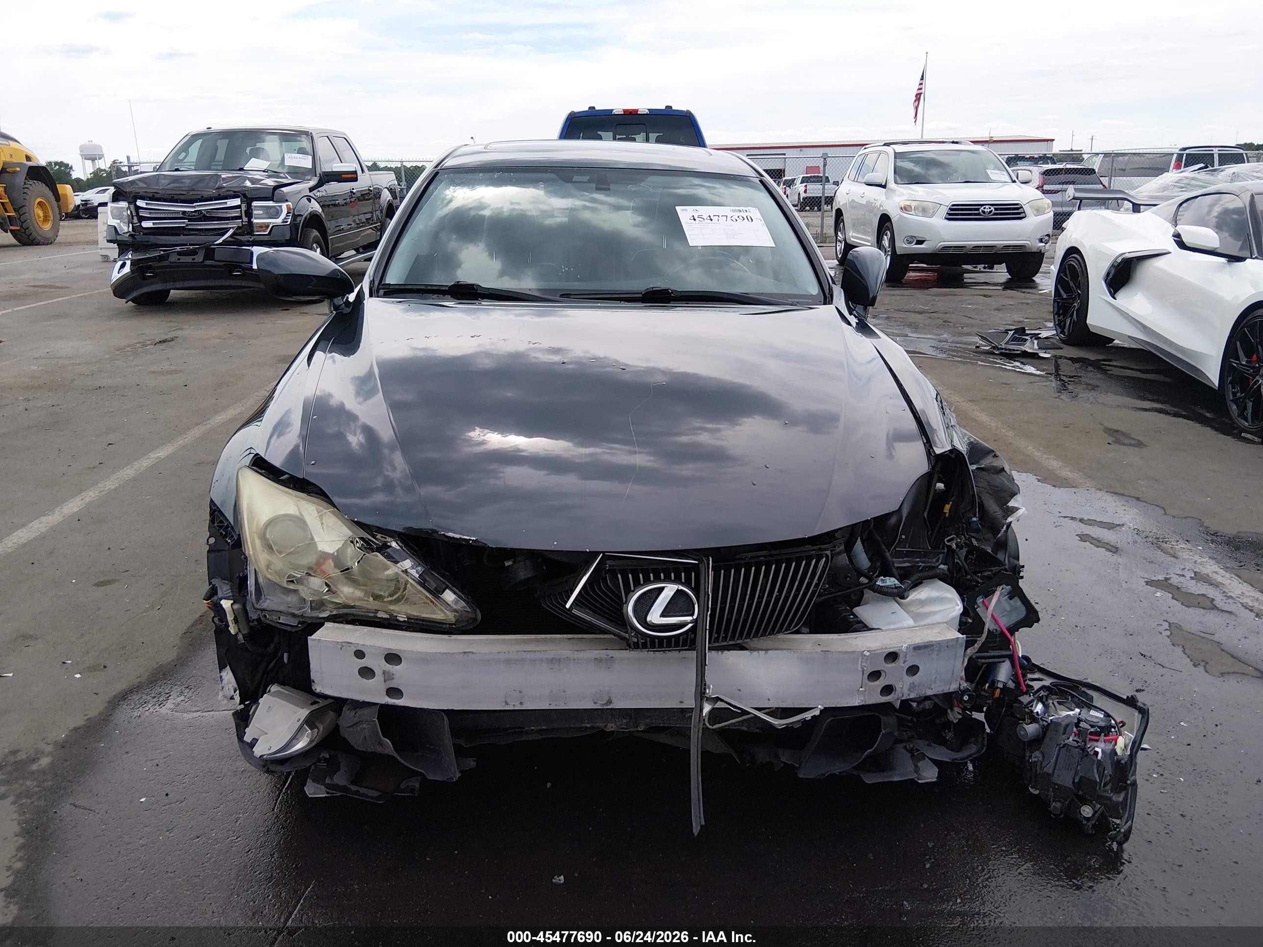 2008 Lexus Is 250   Black vin: JTHCK262985023379