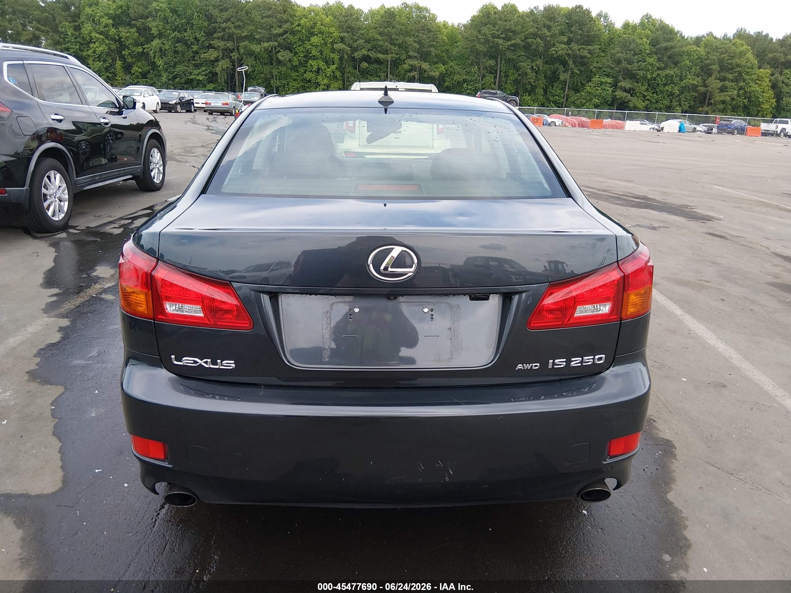 2008 Lexus Is 250   Black vin: JTHCK262985023379