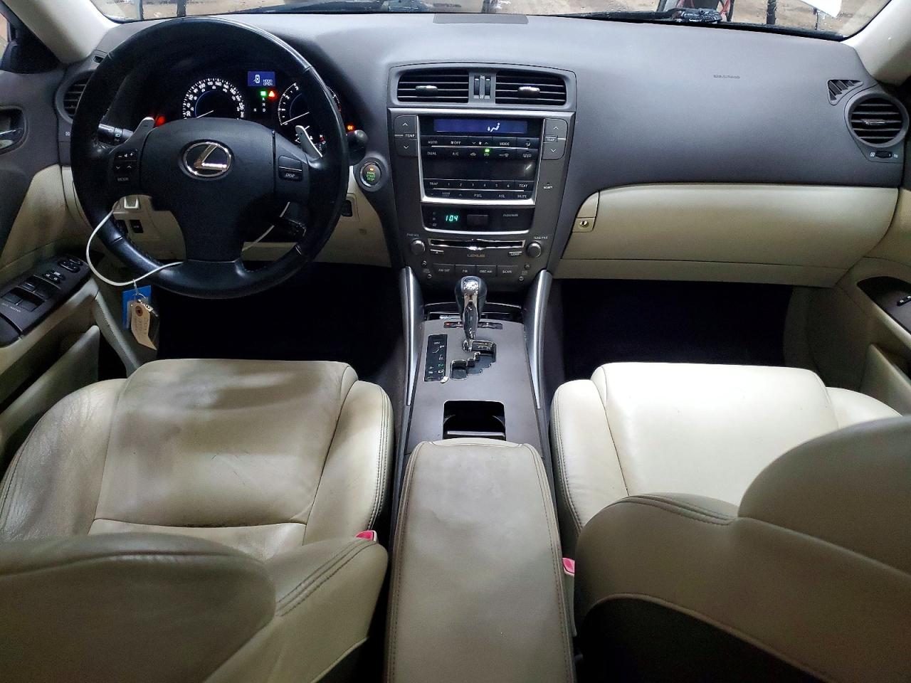 2009 Lexus Is 250 Base White vin: JTHCK262992031145