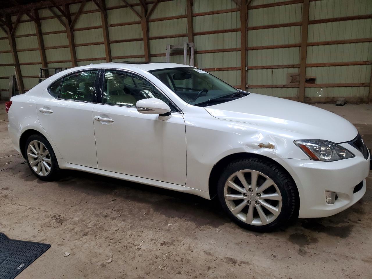 2009 Lexus Is 250 Base White vin: JTHCK262992031145