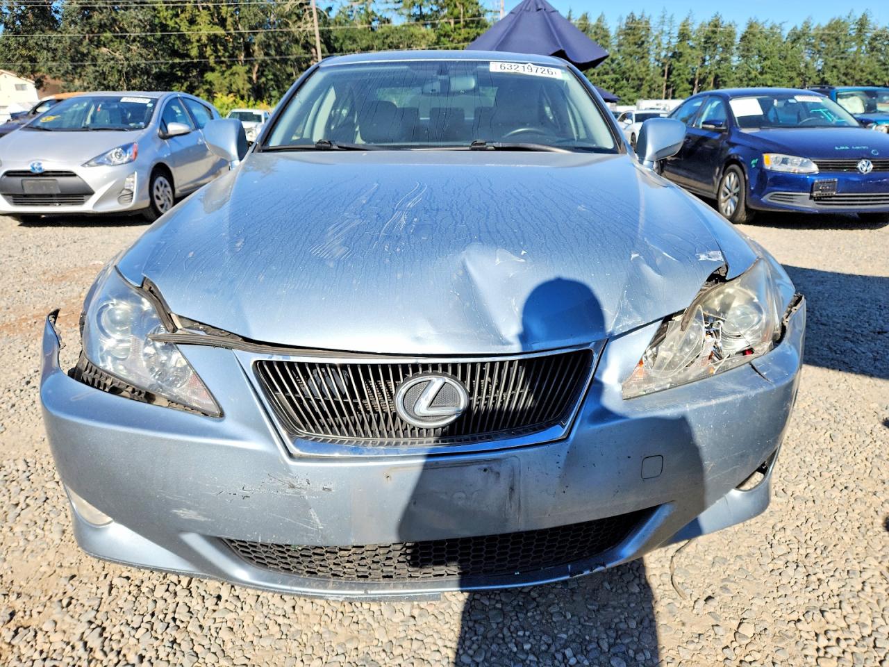 2007 Lexus Is 250 Silver vin: JTHCK262X72018207