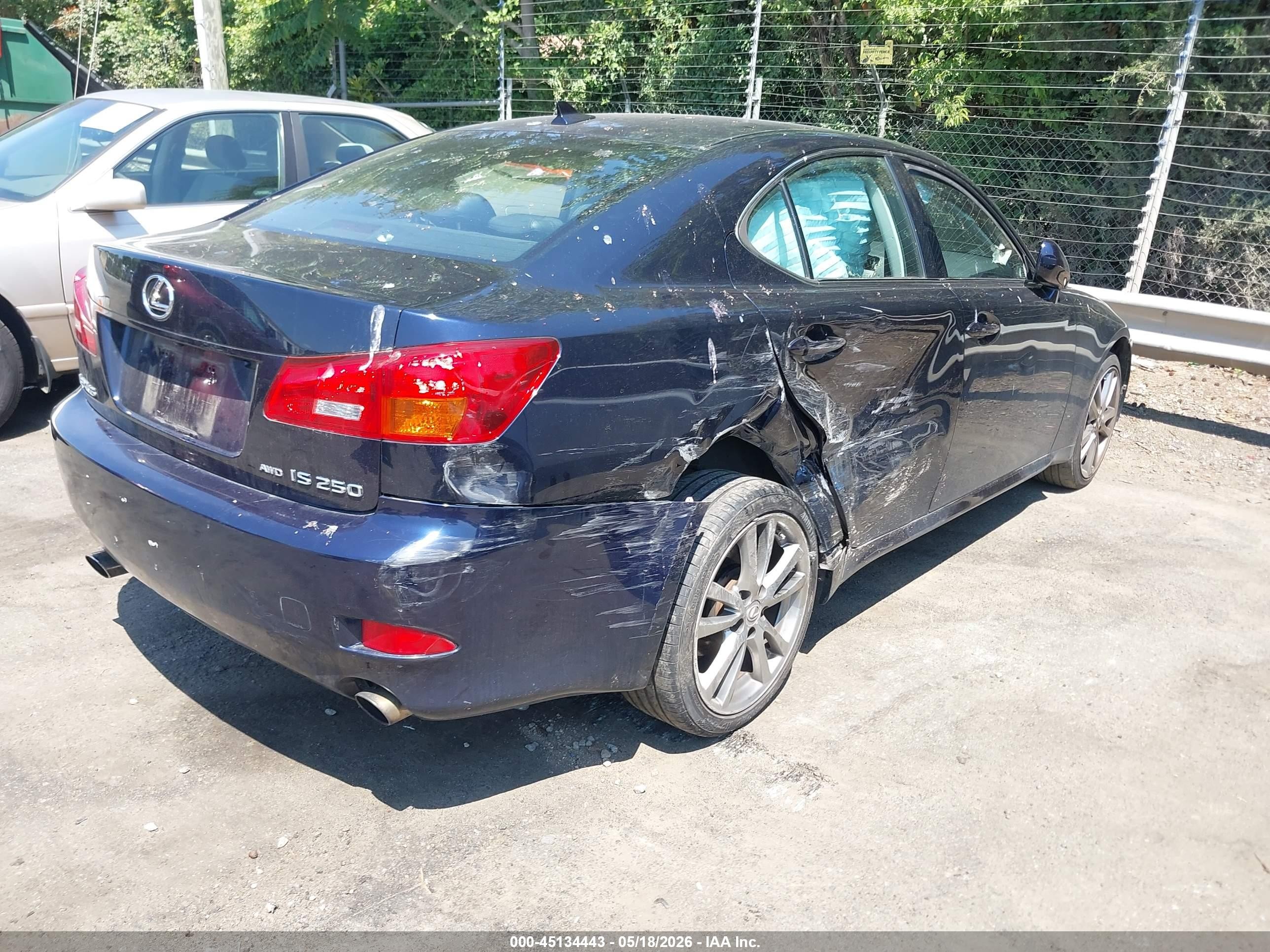 2007 Lexus Is 250   Blue vin: JTHCK262X75012048