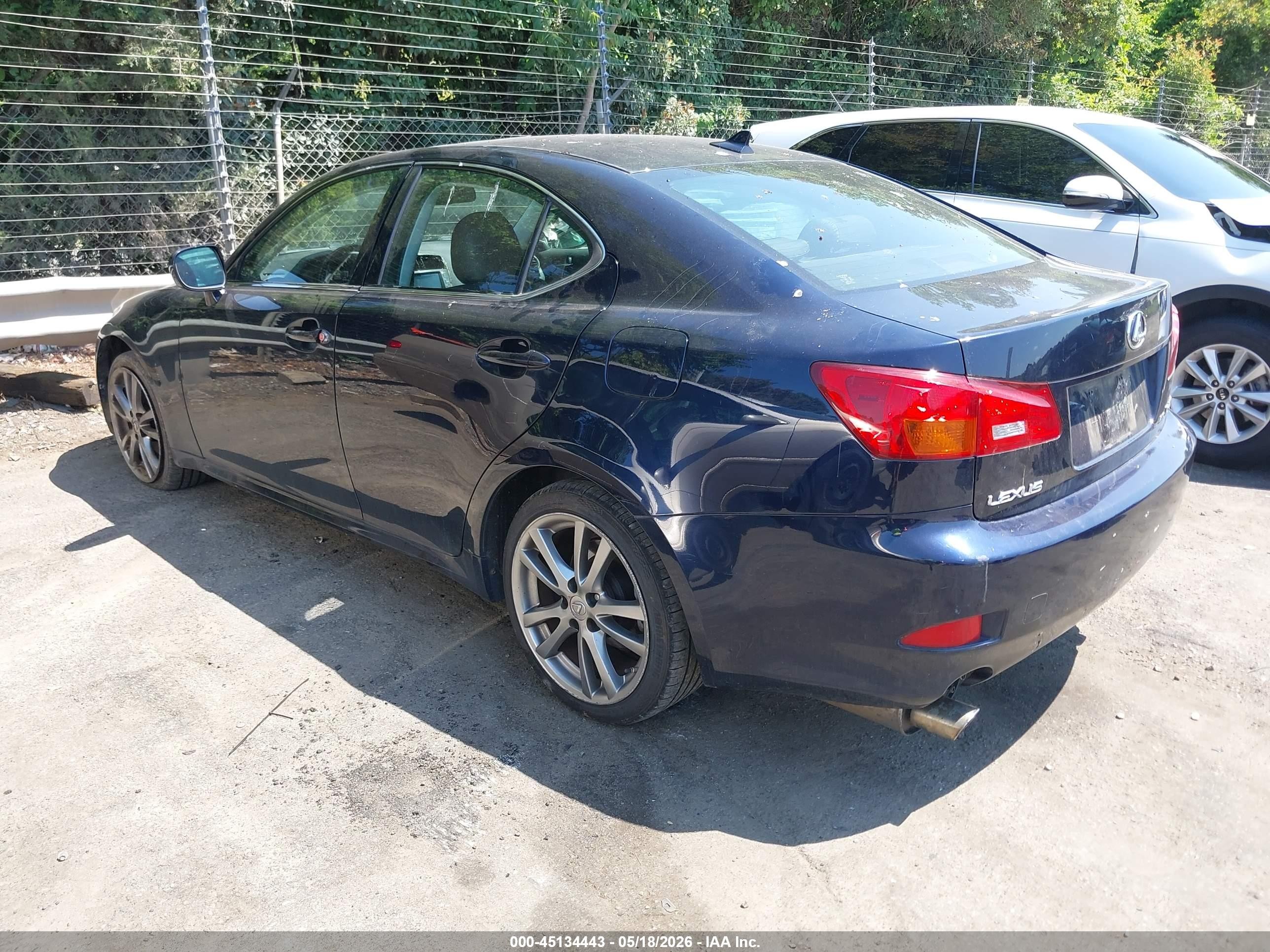 2007 Lexus Is 250   Blue vin: JTHCK262X75012048