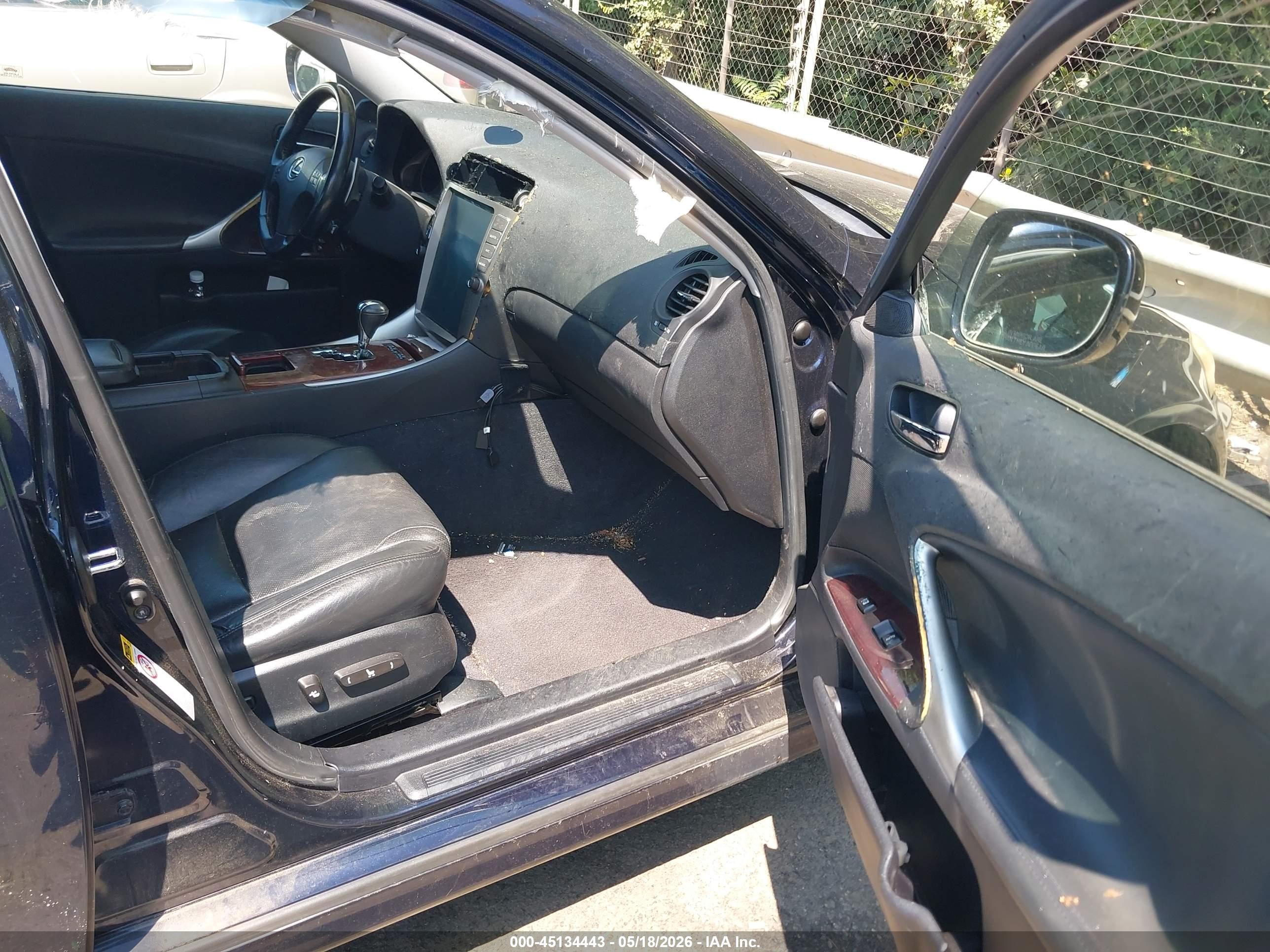 2007 Lexus Is 250   Blue vin: JTHCK262X75012048