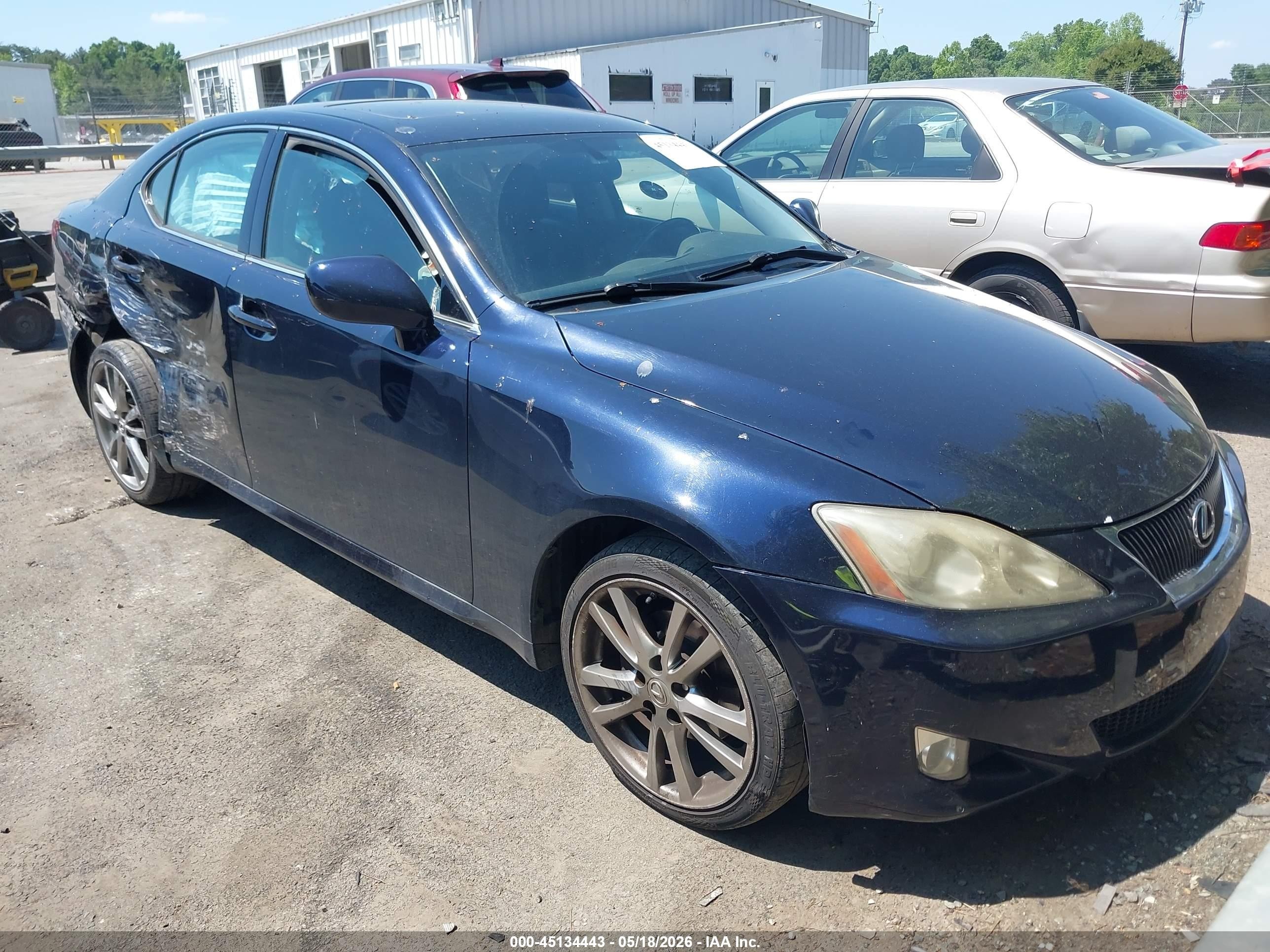 2007 Lexus Is 250   Синий vin: JTHCK262X75012048