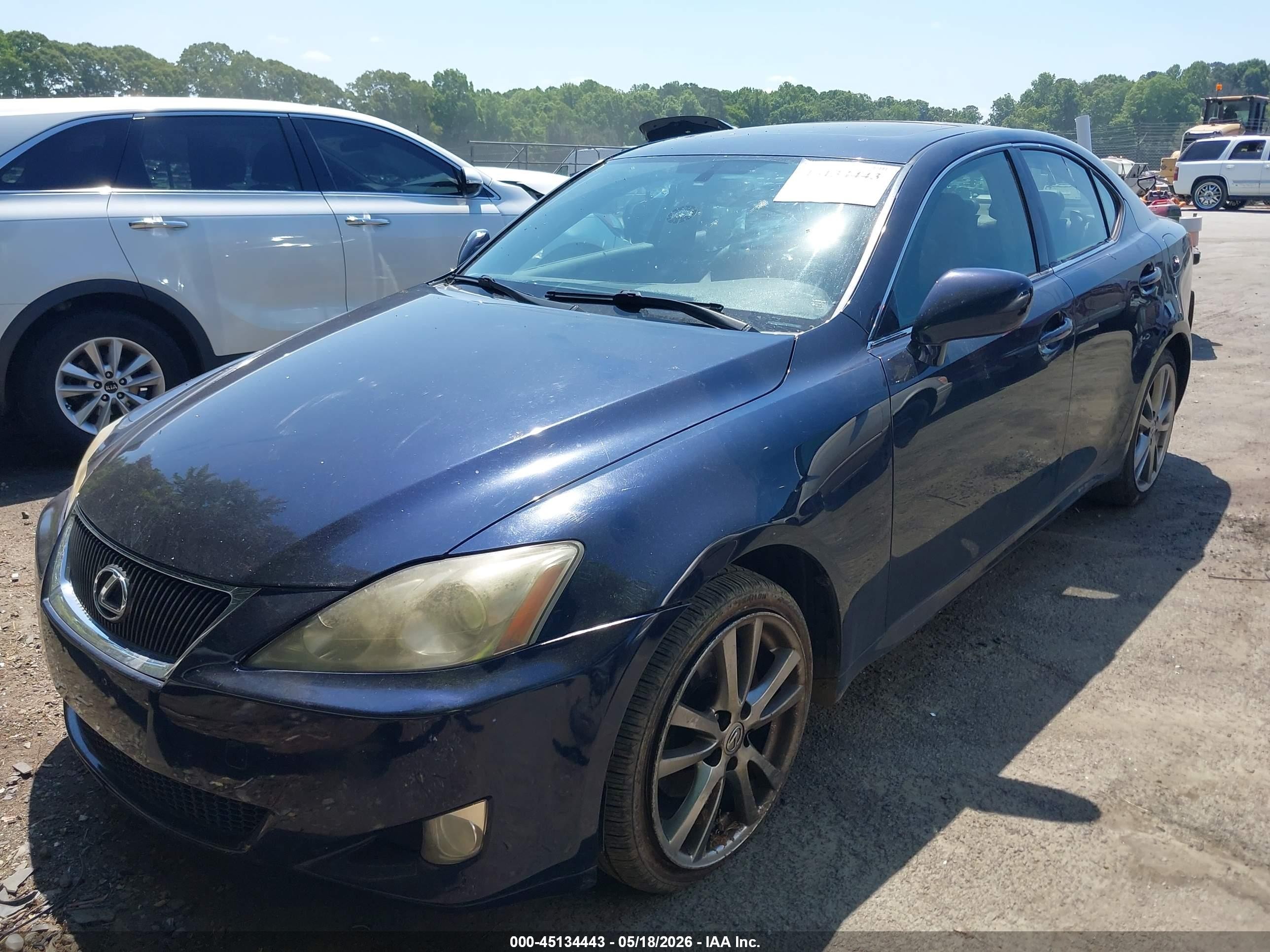 2007 Lexus Is 250   Blue vin: JTHCK262X75012048