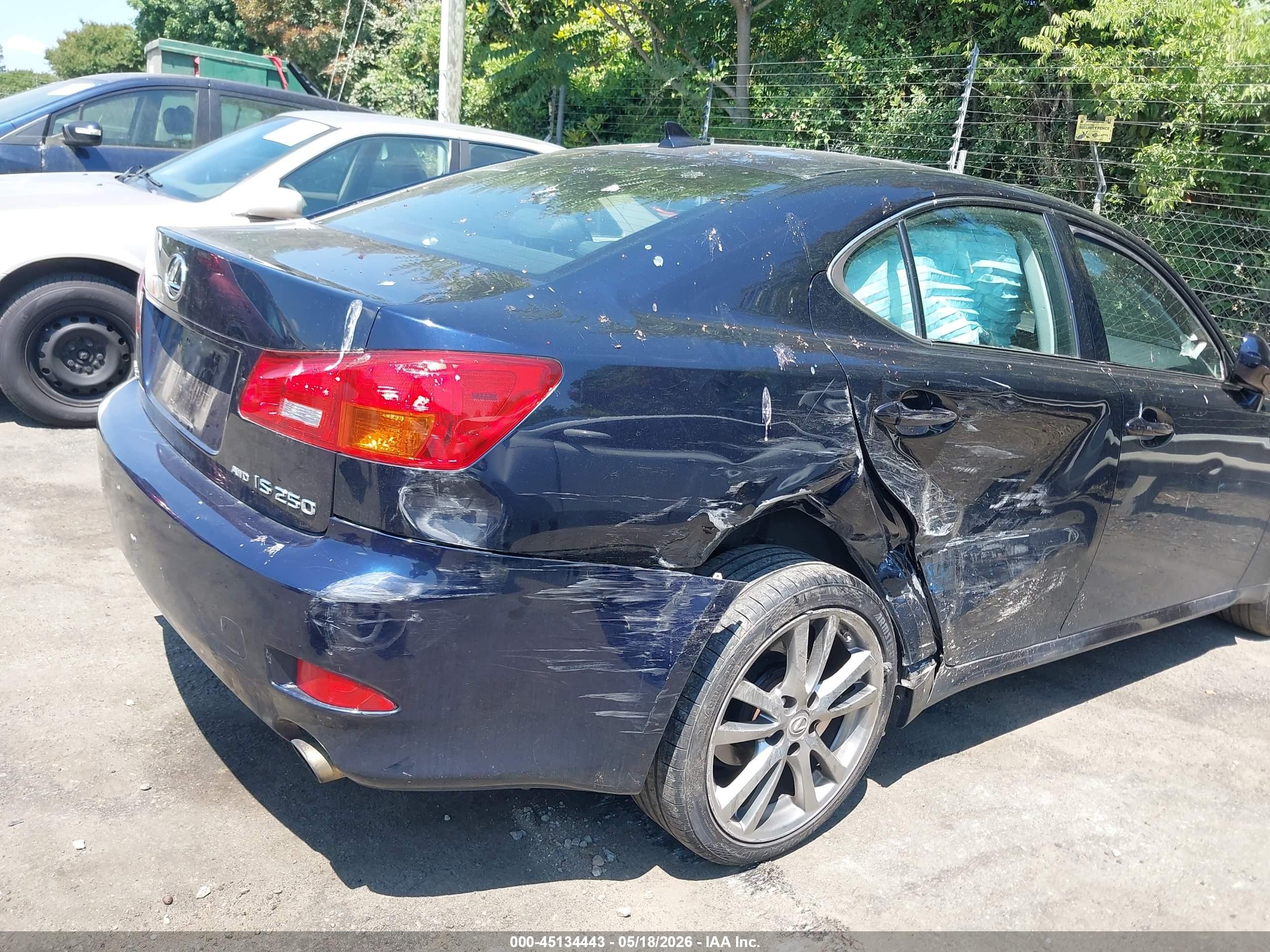 2007 Lexus Is 250   Blue vin: JTHCK262X75012048