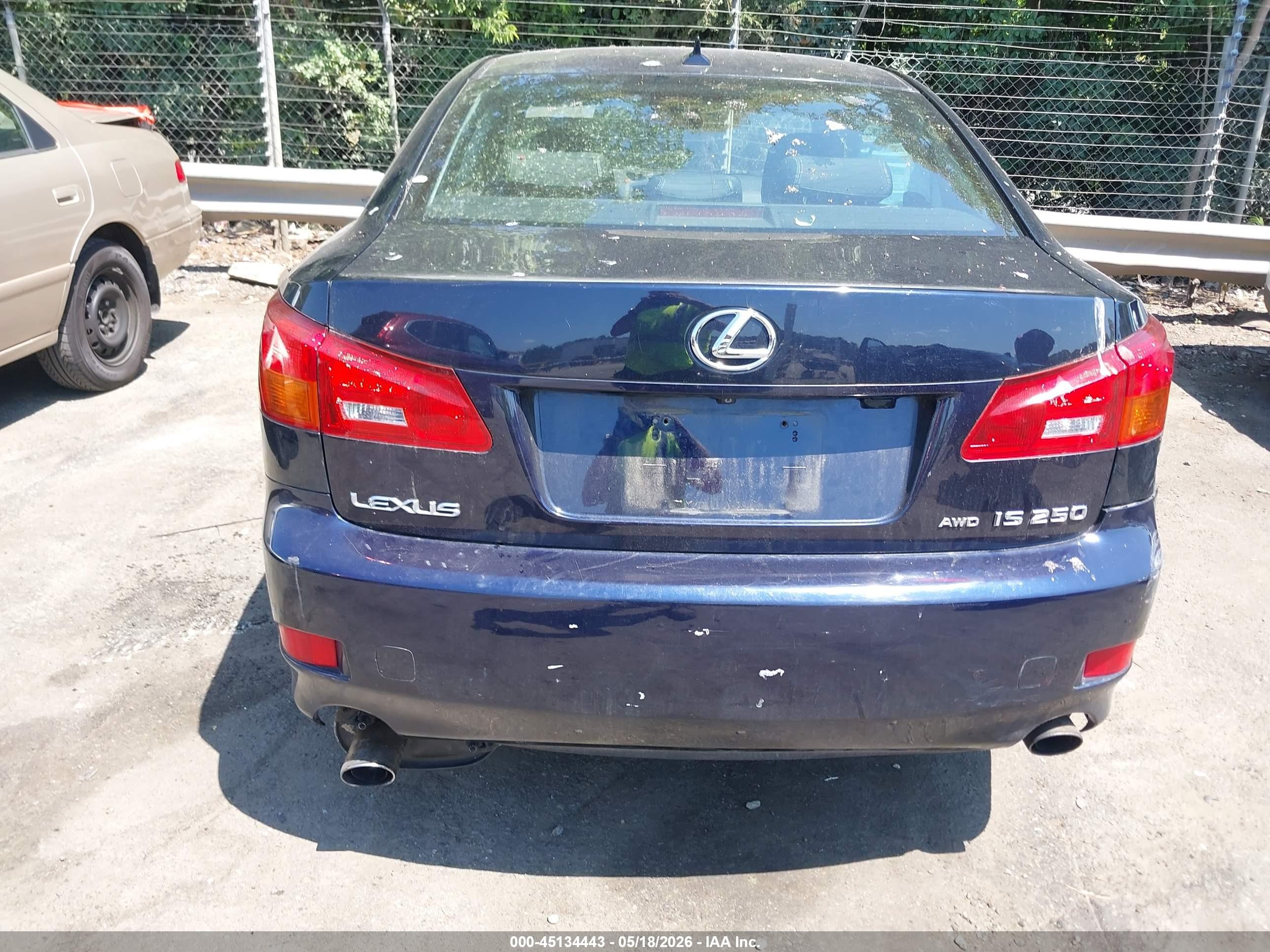2007 Lexus Is 250   Blue vin: JTHCK262X75012048