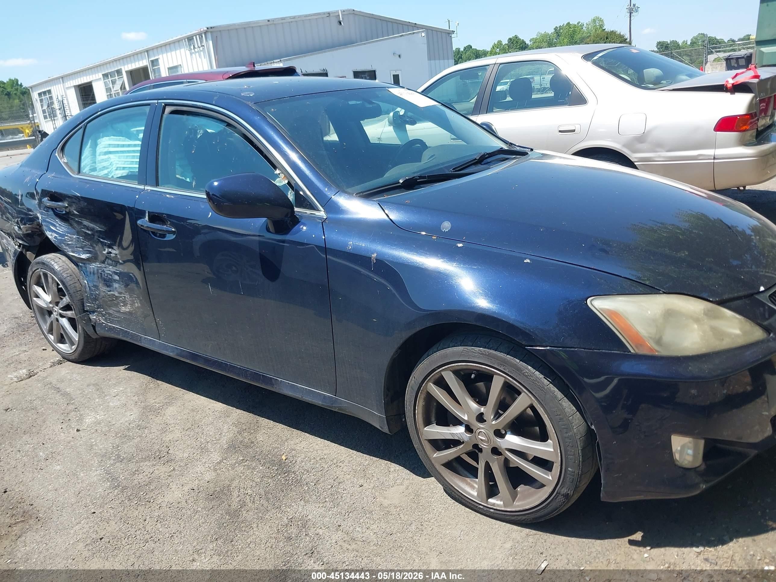 2007 Lexus Is 250   Blue vin: JTHCK262X75012048