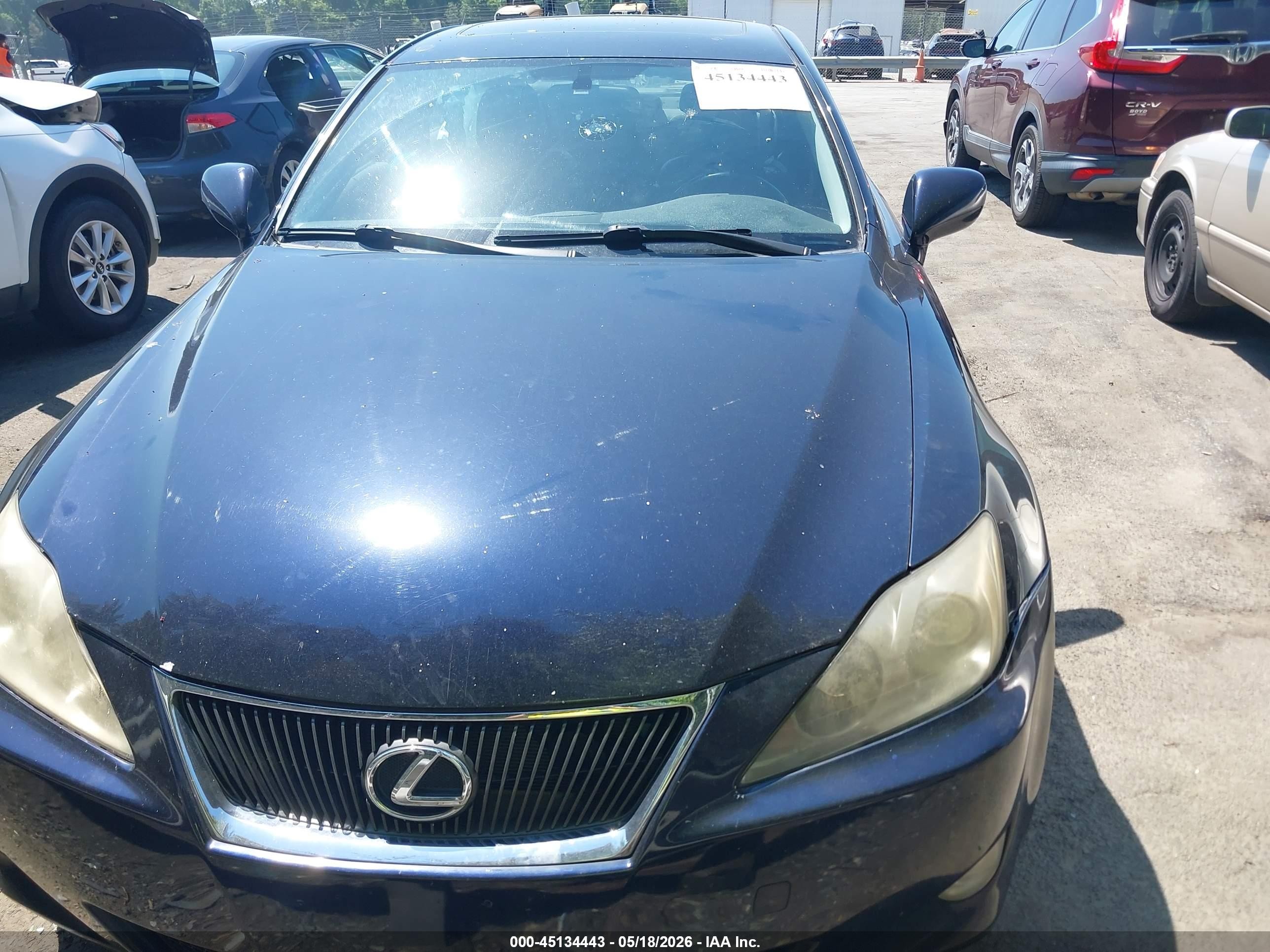 2007 Lexus Is 250   Blue vin: JTHCK262X75012048