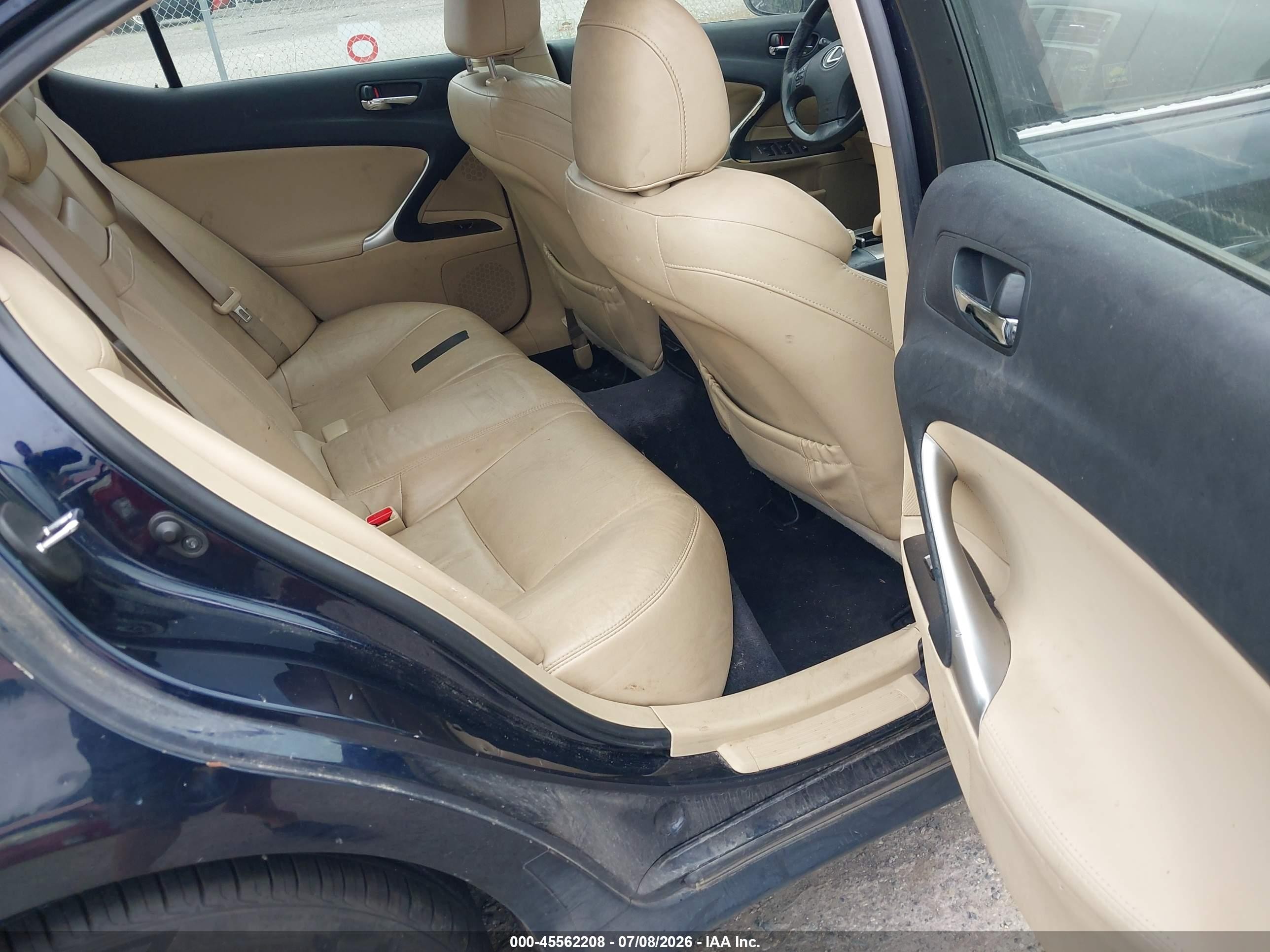 2008 Lexus Is 250   Blue vin: JTHCK262X85016960