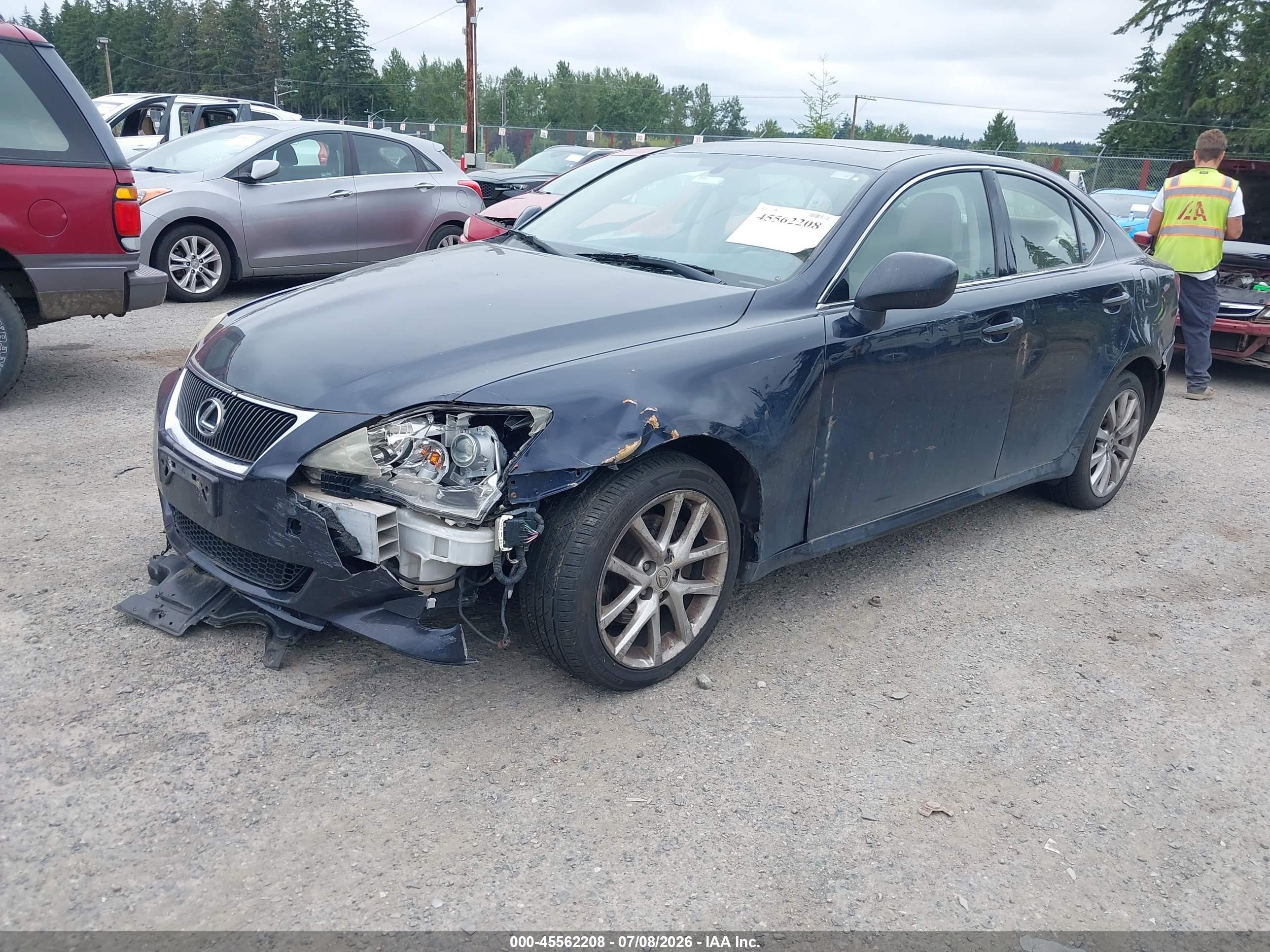 2008 Lexus Is 250   Blue vin: JTHCK262X85016960