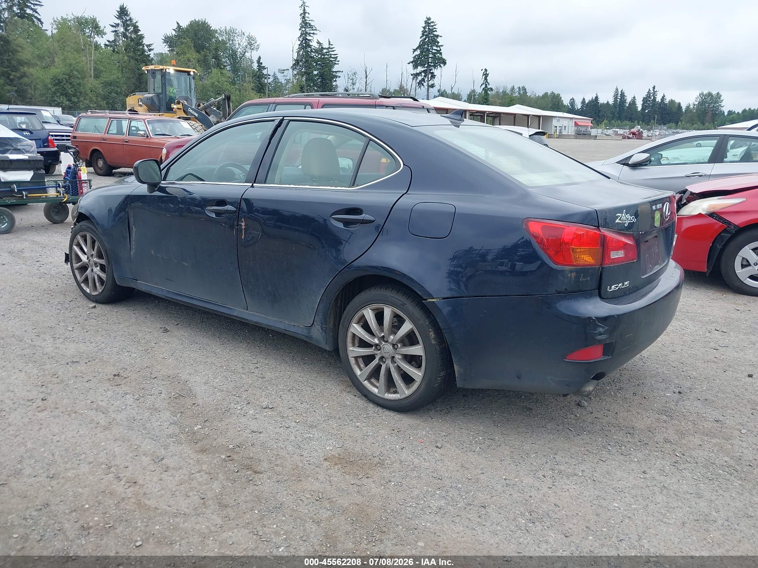 2008 Lexus Is 250   Blue vin: JTHCK262X85016960