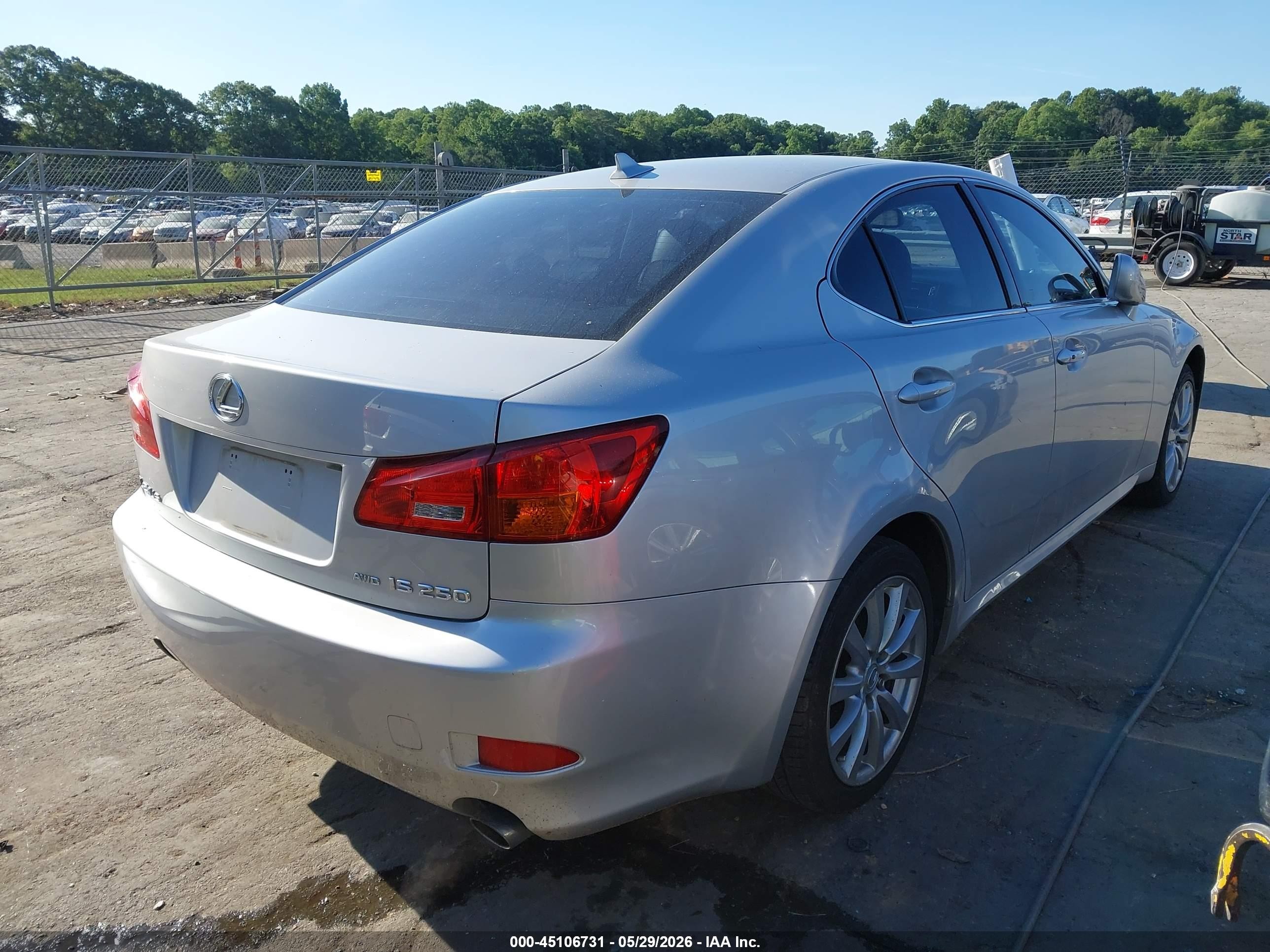 2008 Lexus Is 250   Silver vin: JTHCK262X85018272