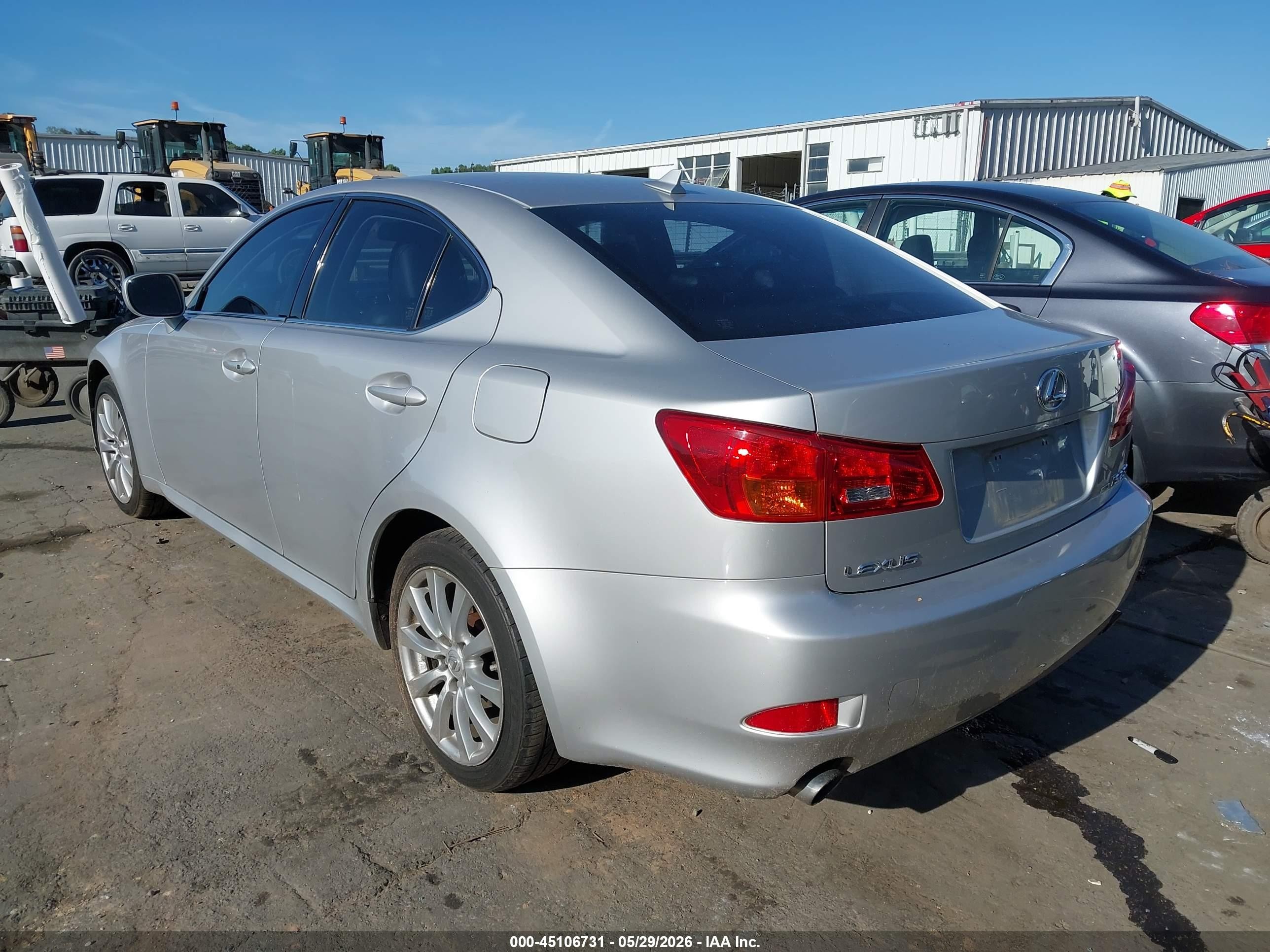 2008 Lexus Is 250   Silver vin: JTHCK262X85018272