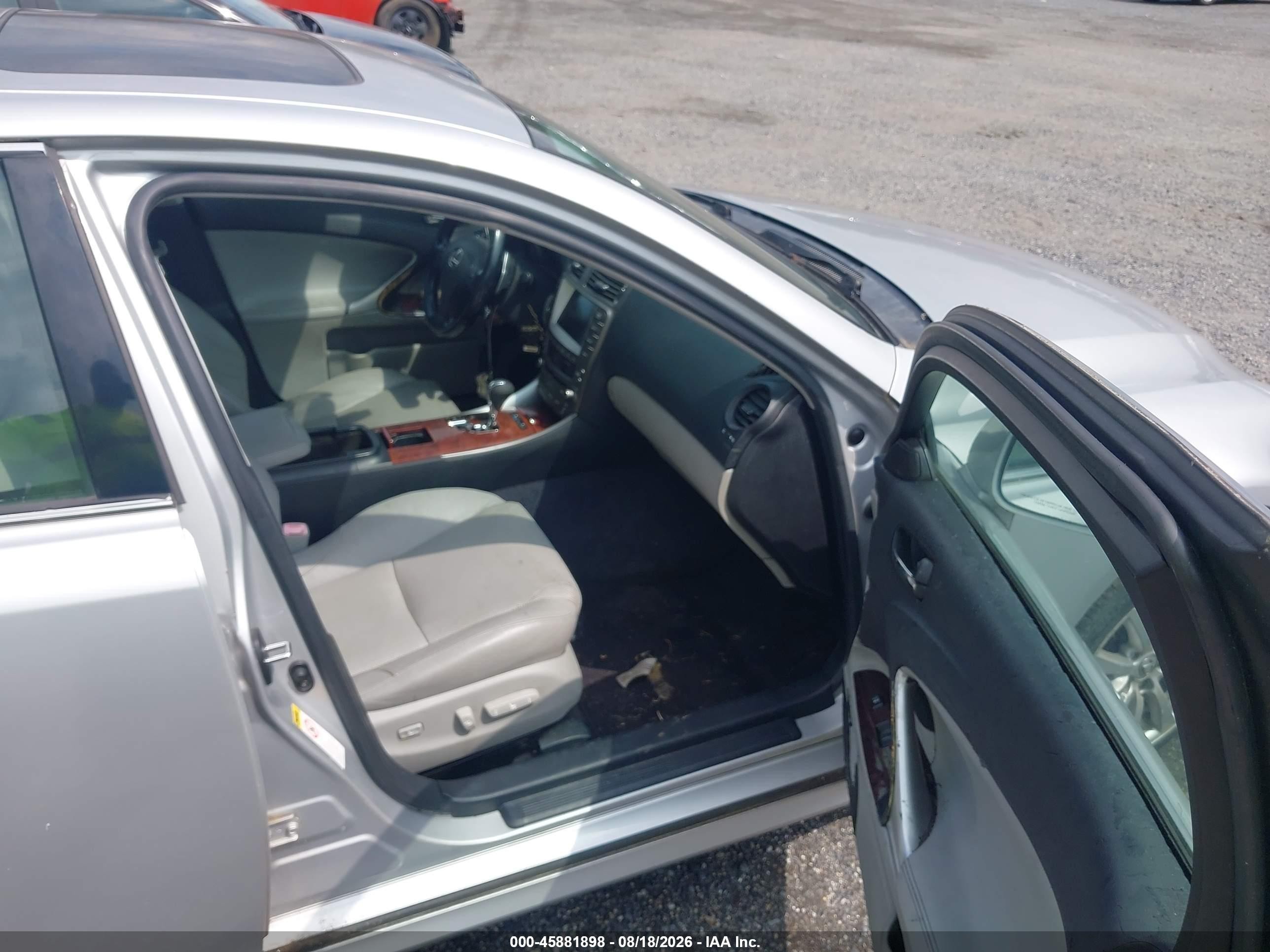 2008 Lexus Is 250   Серебряный vin: JTHCK262X85021432