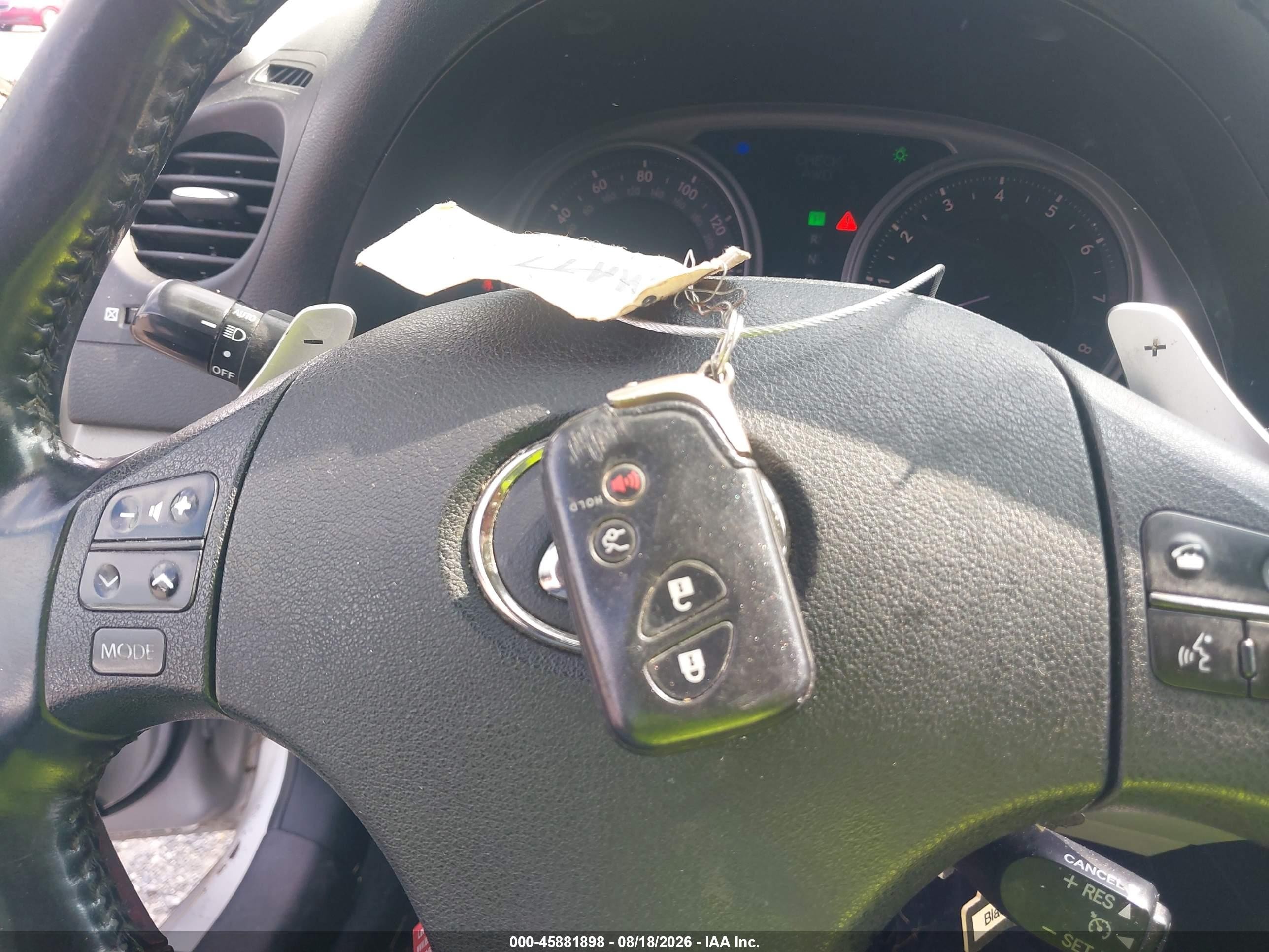2008 Lexus Is 250   Серебряный vin: JTHCK262X85021432