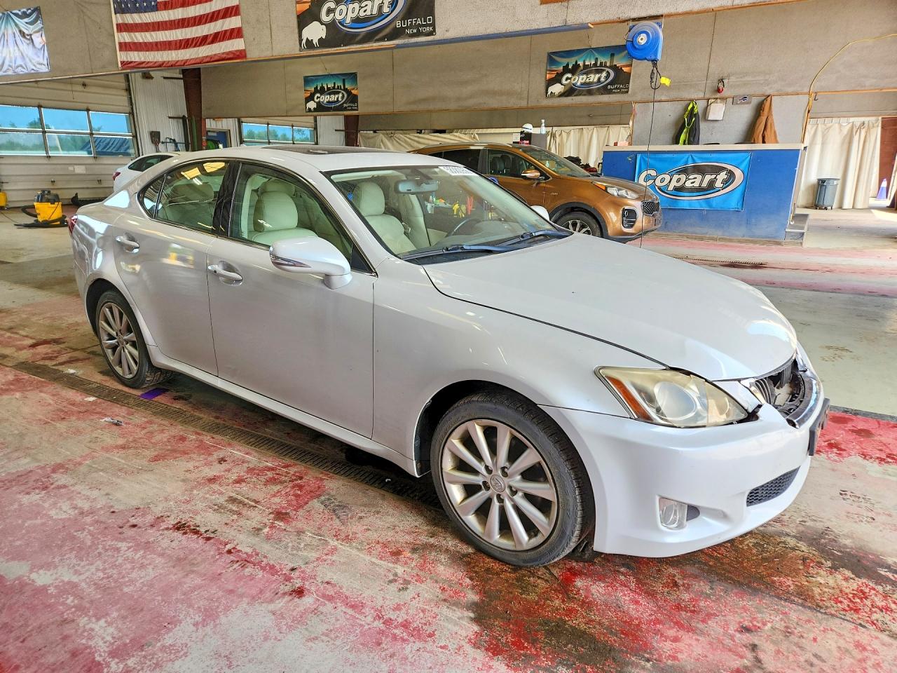 2009 Lexus Is 250 White vin: JTHCK262X92029839