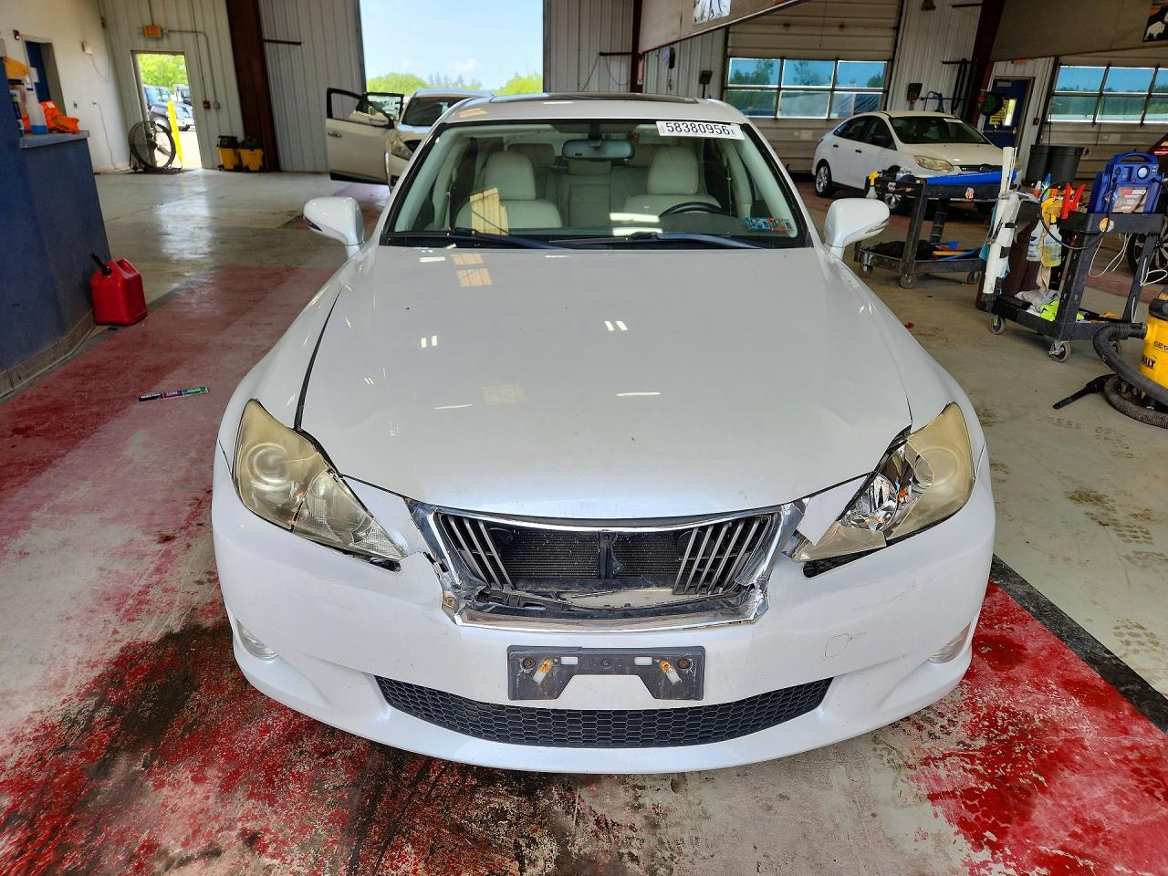 2009 Lexus Is 250 White vin: JTHCK262X92029839