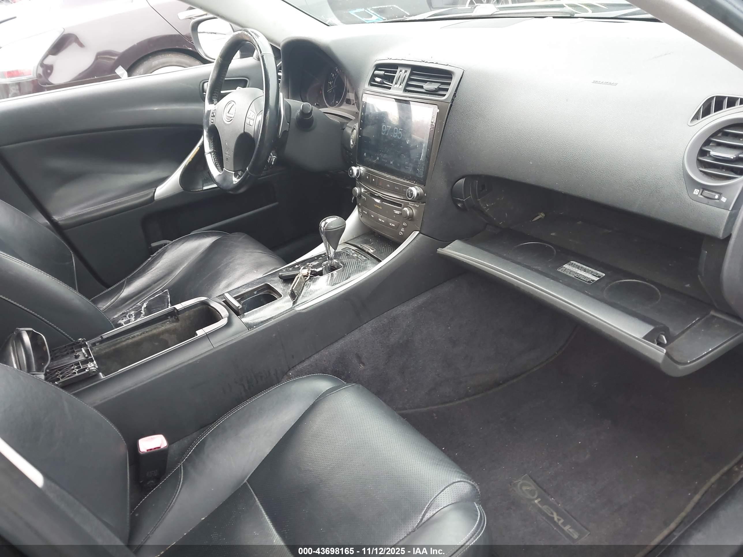 2009 Lexus Is 250   Gray vin: JTHCK262X92031994