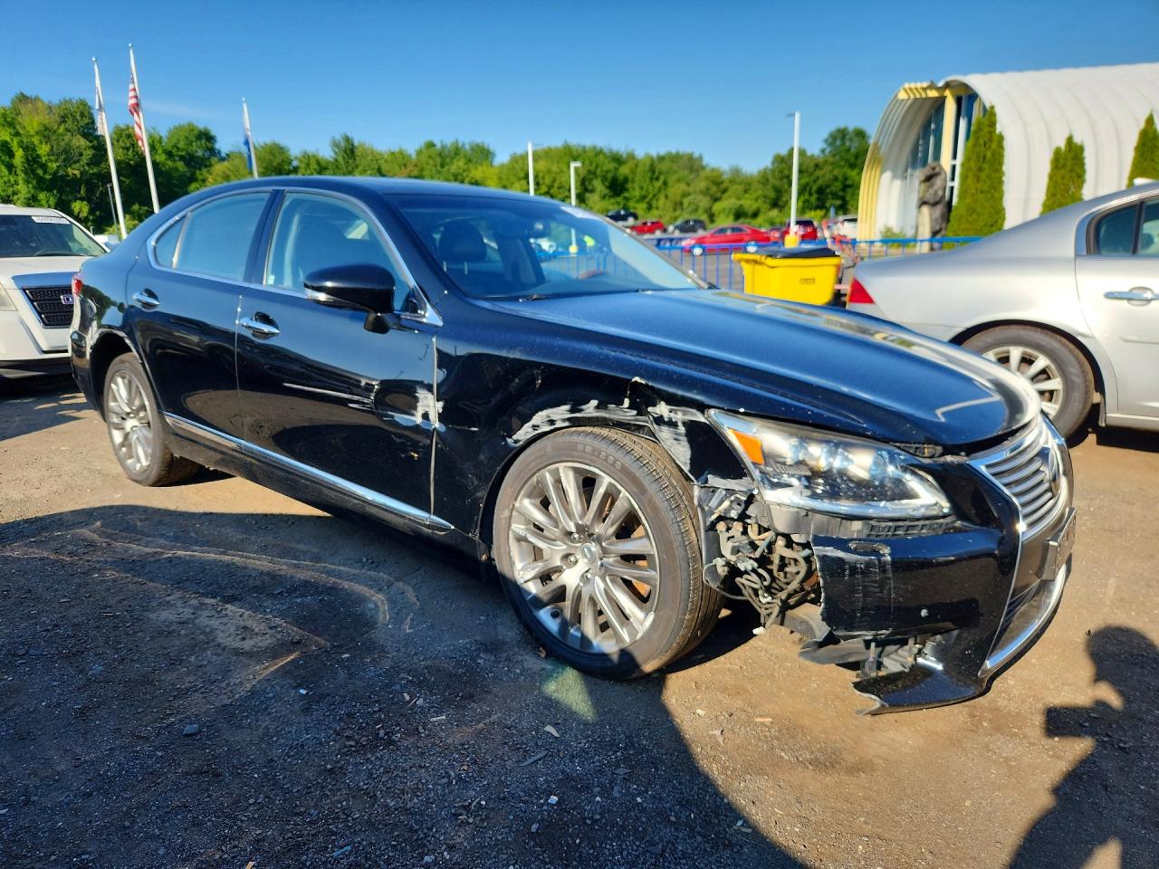 2013 Lexus Ls 460 Black vin: JTHCL1EF5D5018427