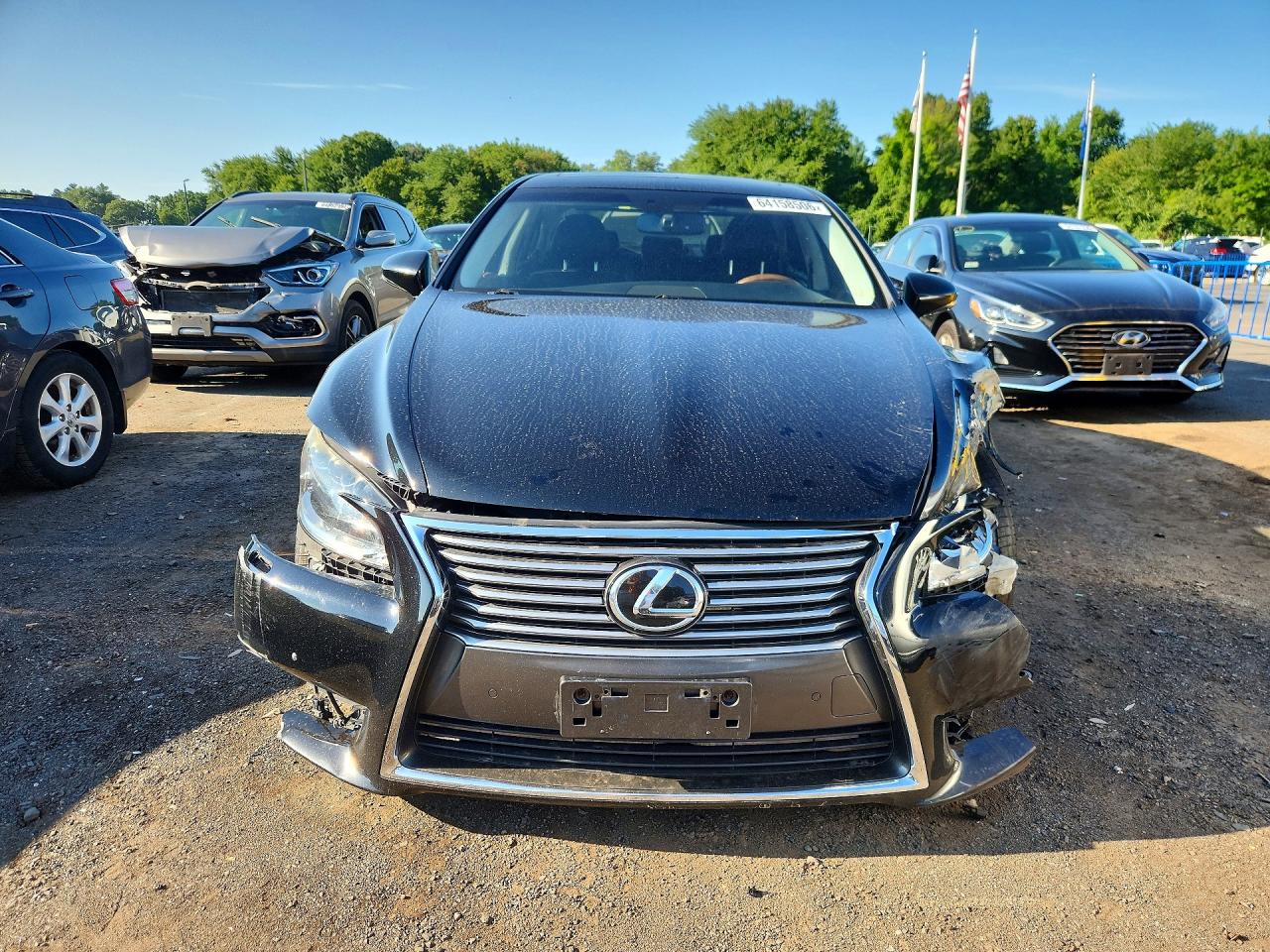 2013 Lexus Ls 460 Black vin: JTHCL1EF5D5018427