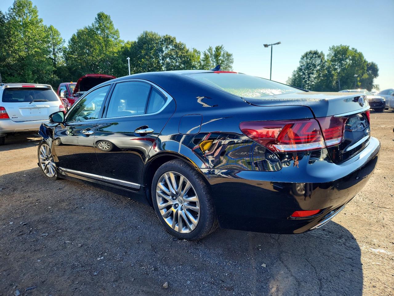 2013 Lexus Ls 460 Black vin: JTHCL1EF5D5018427