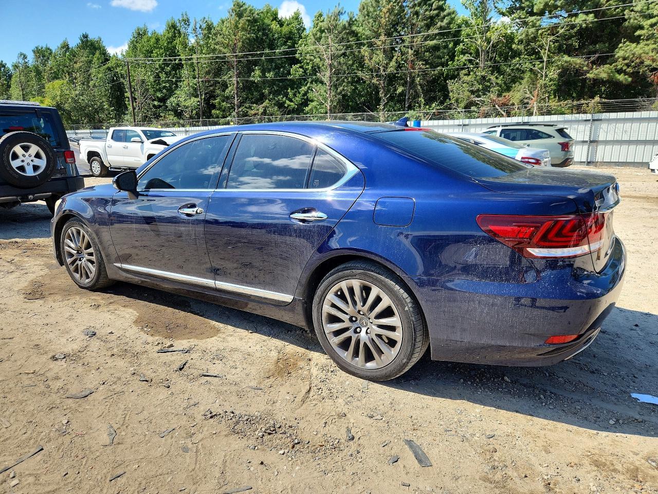 2013 Lexus Ls 460 Blue vin: JTHCL1EF6D5015519