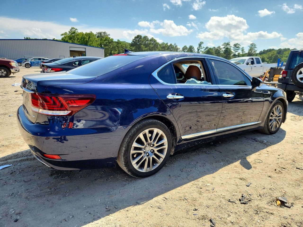 2013 Lexus Ls 460 Blue vin: JTHCL1EF6D5015519