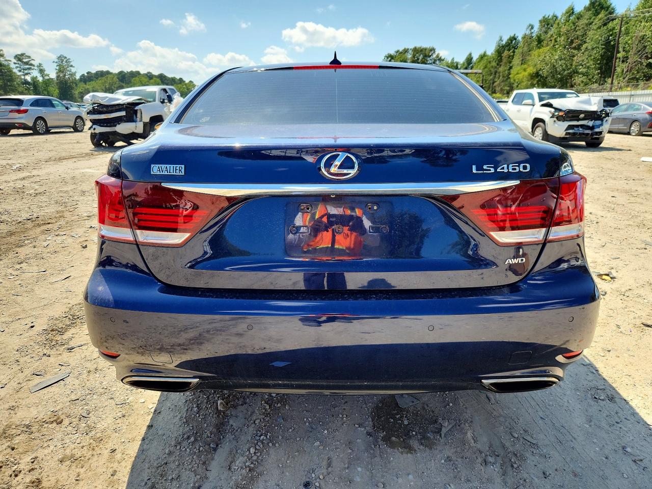 2013 Lexus Ls 460 Blue vin: JTHCL1EF6D5015519