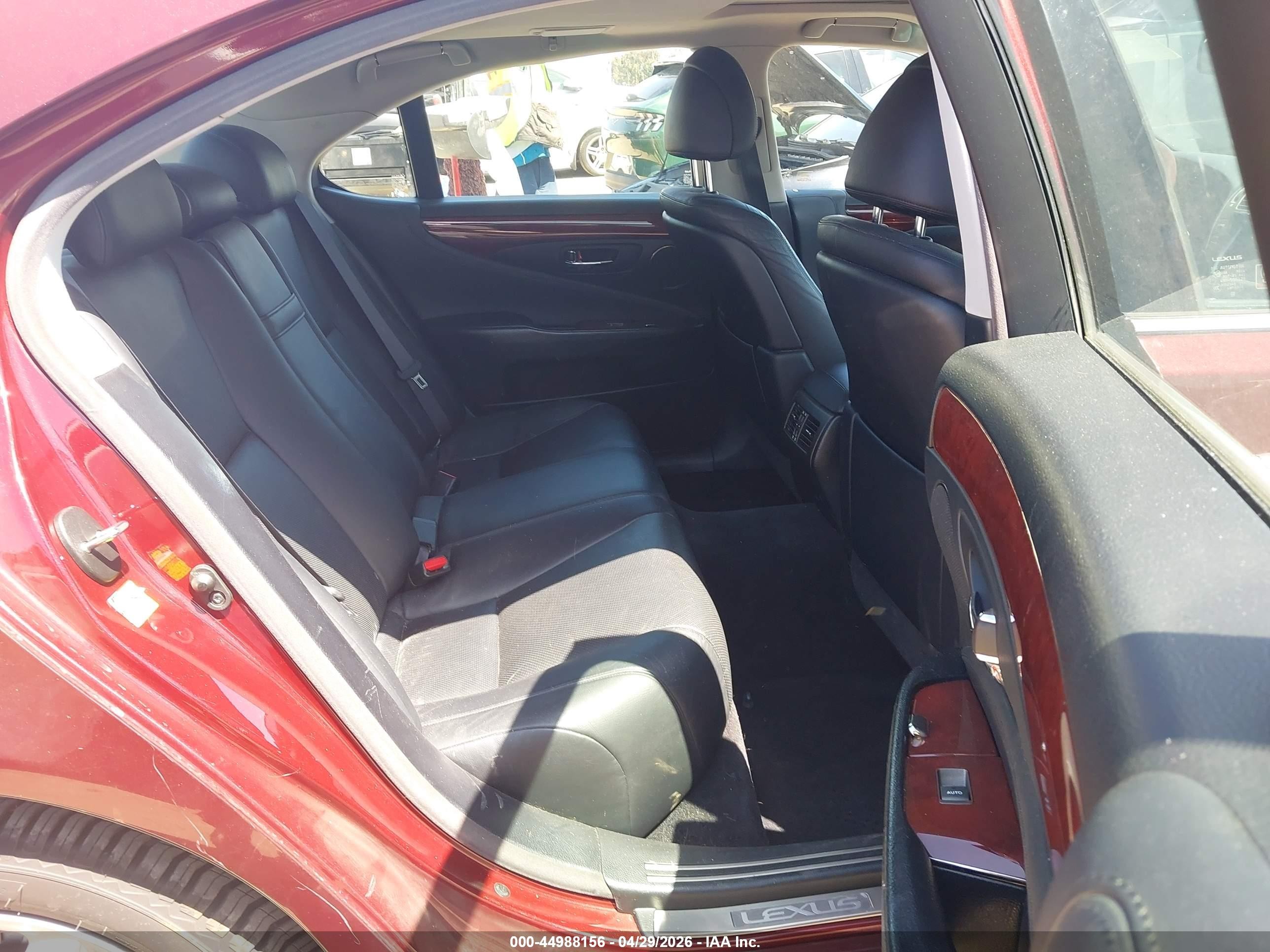 2009 Lexus Ls 460   Burgundy vin: JTHCL46F095002384
