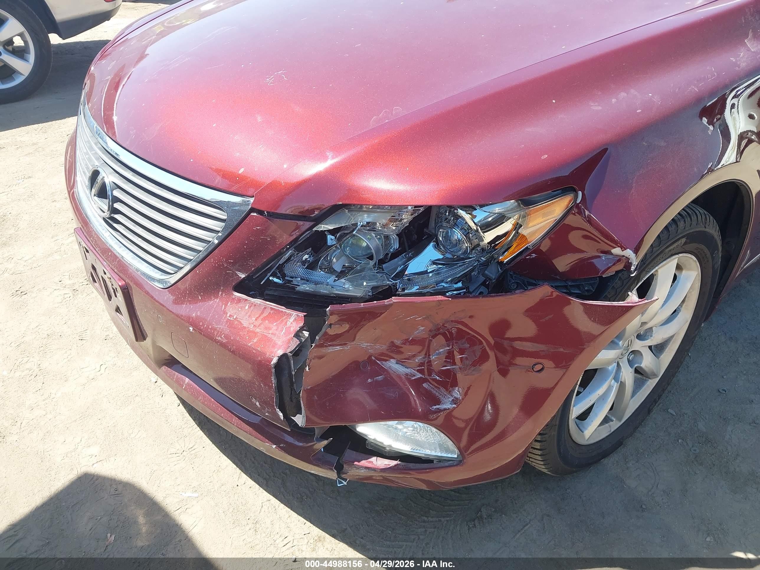 2009 Lexus Ls 460   Burgundy vin: JTHCL46F095002384