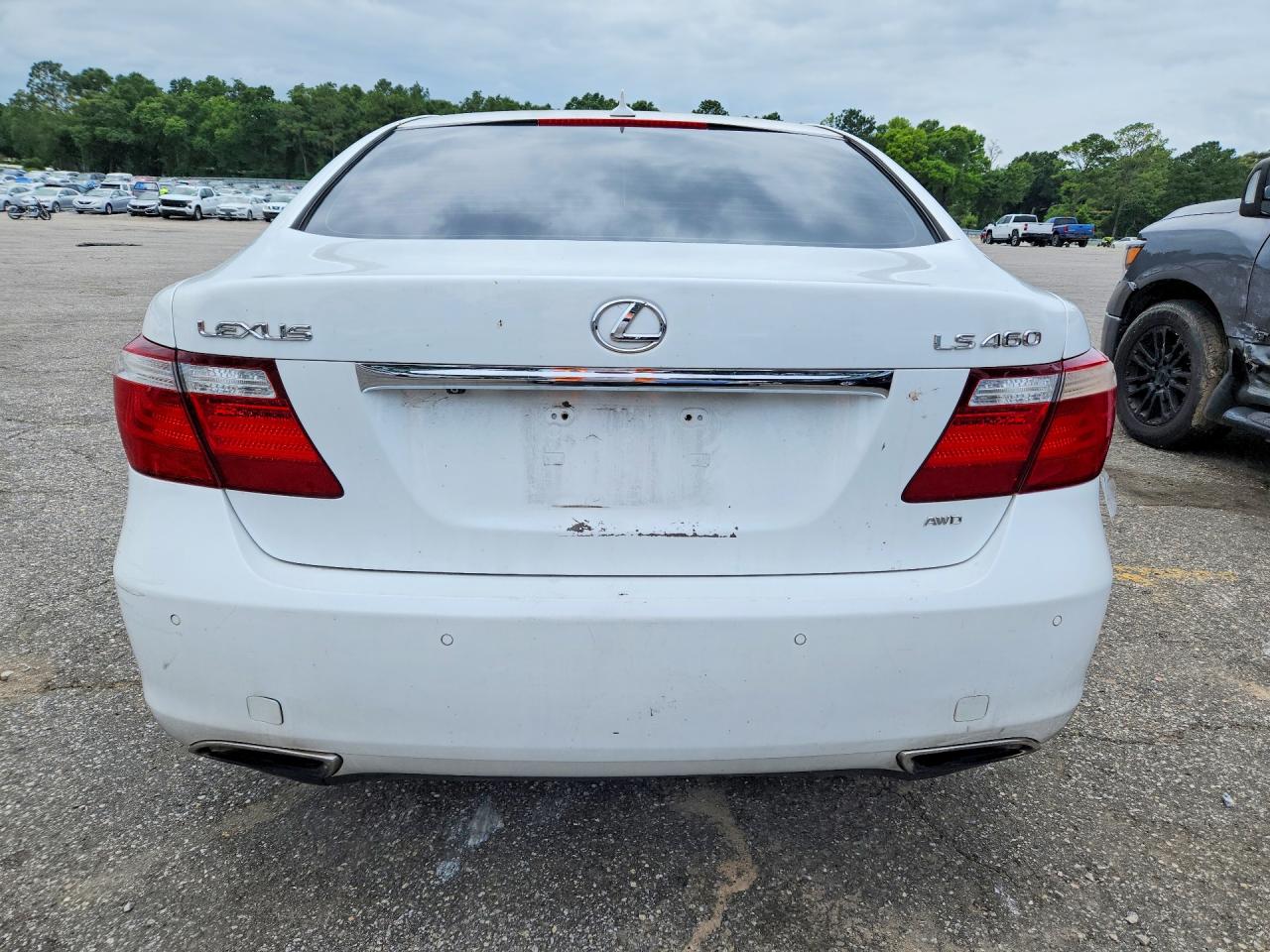 2009 Lexus Ls 460 White vin: JTHCL46F095002966