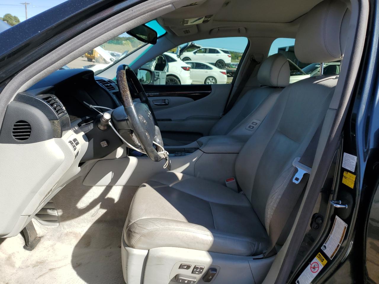 2009 Lexus Ls 460 Black vin: JTHCL46F295002225