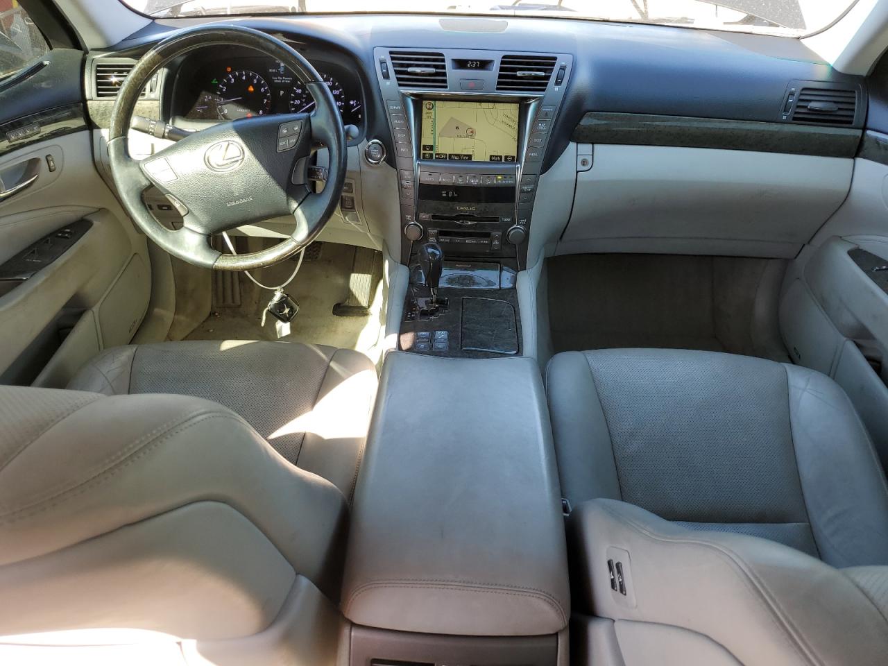 2009 Lexus Ls 460 Black vin: JTHCL46F295002225