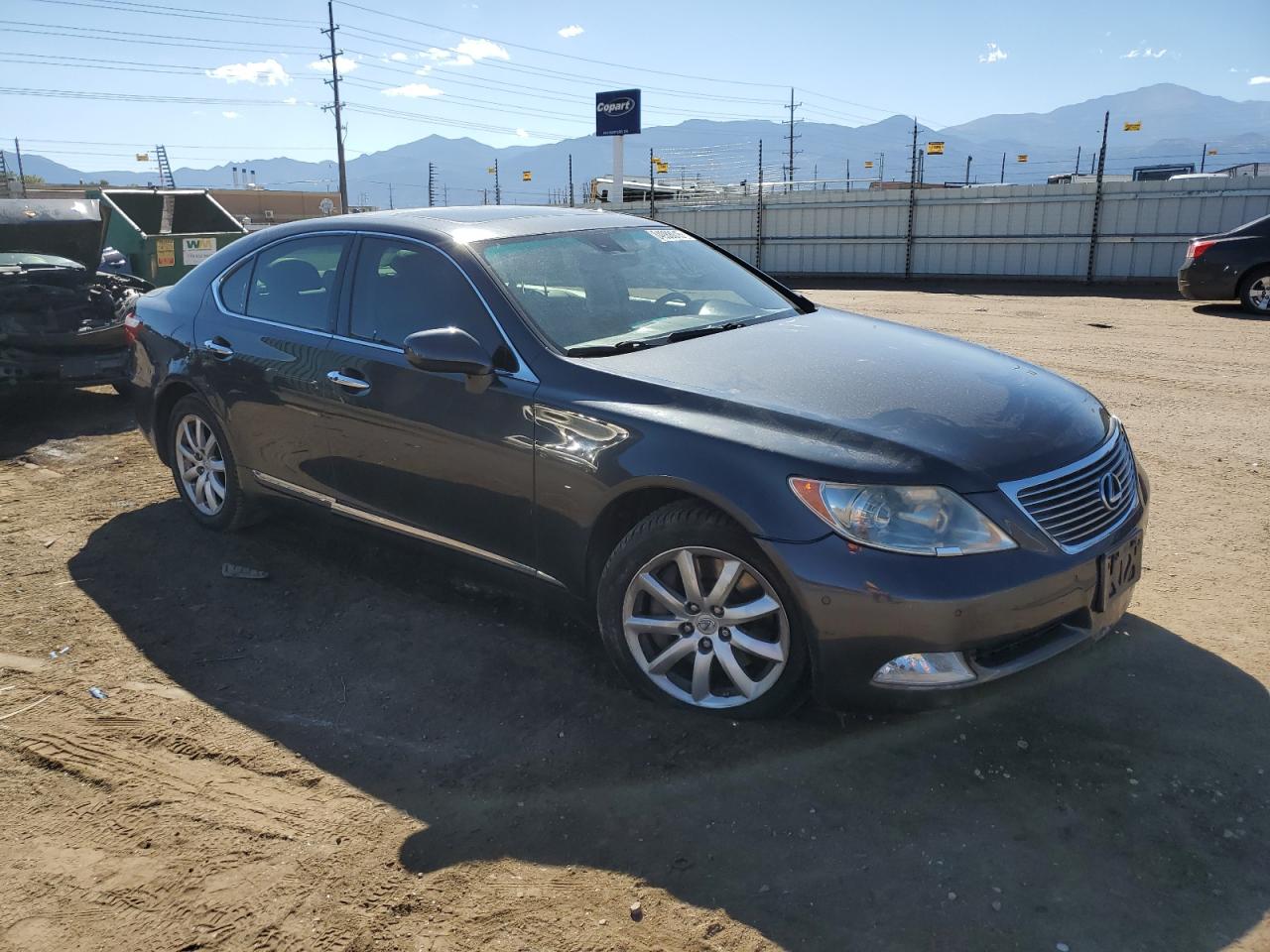 2009 Lexus Ls 460 Black vin: JTHCL46F295002225