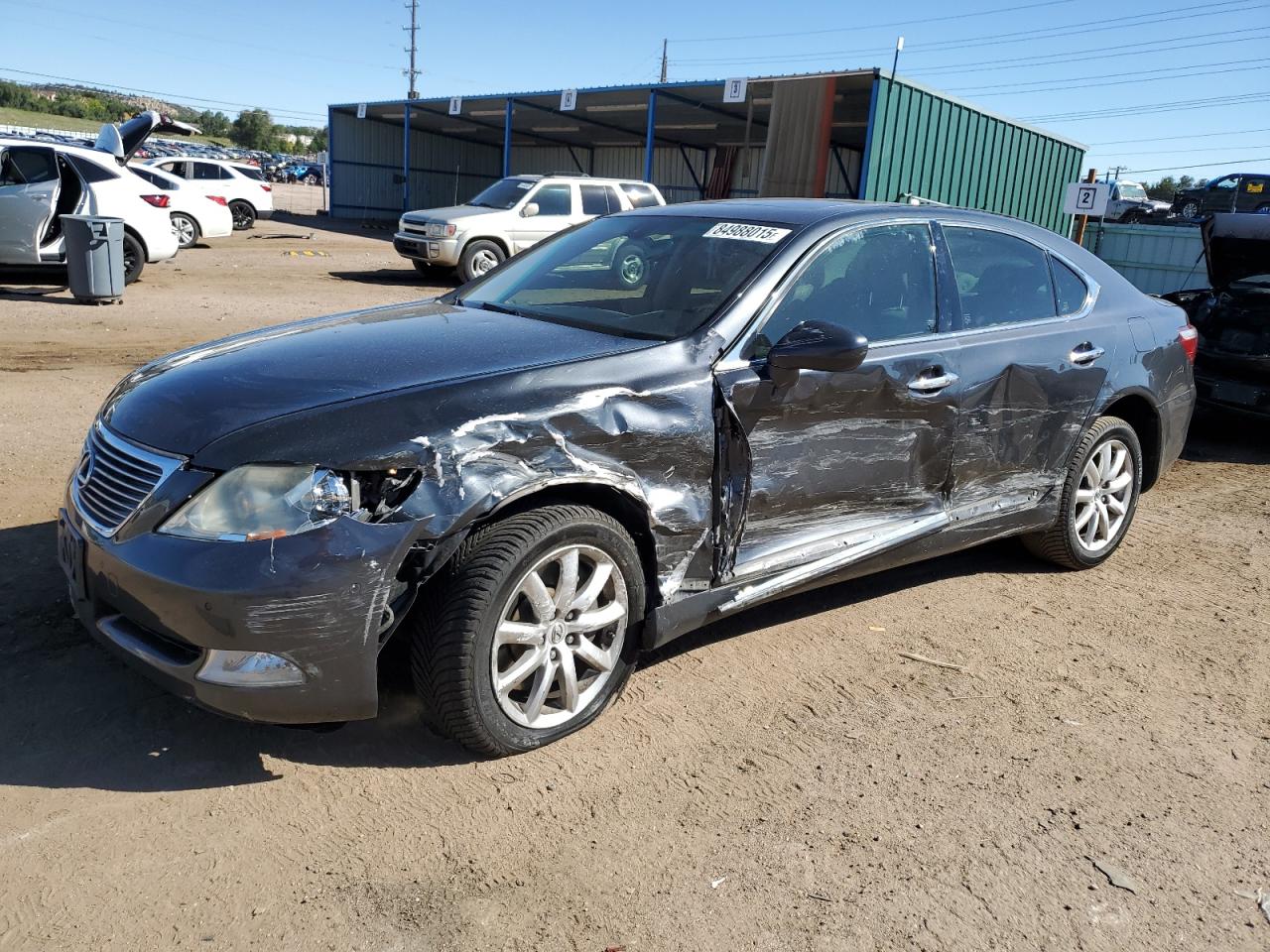 2009 Lexus Ls 460 Black vin: JTHCL46F295002225